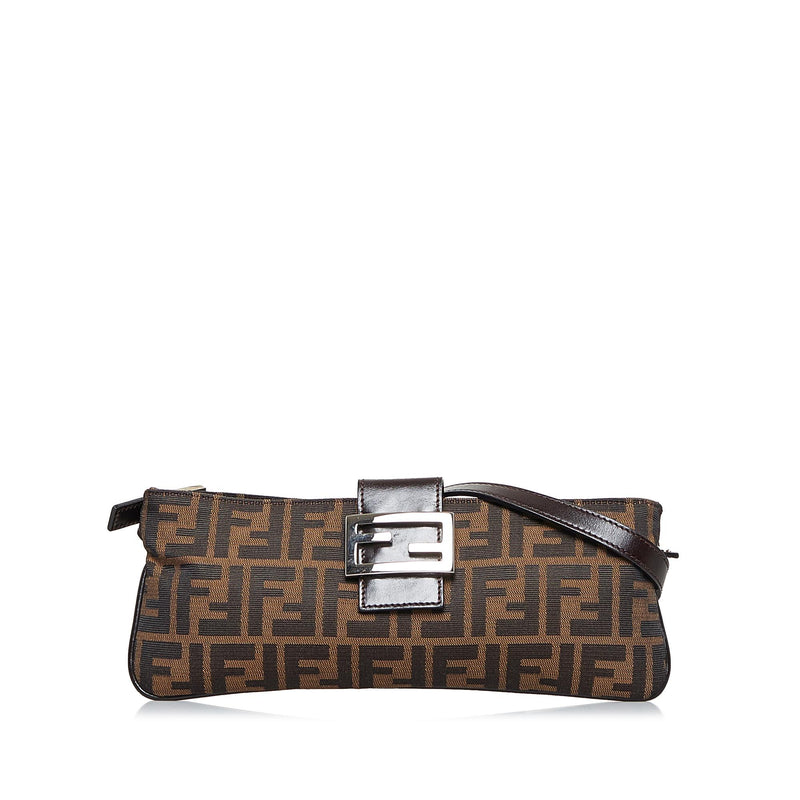 Fendi Neutrals, Pattern Print Zucca FF Boston Bag