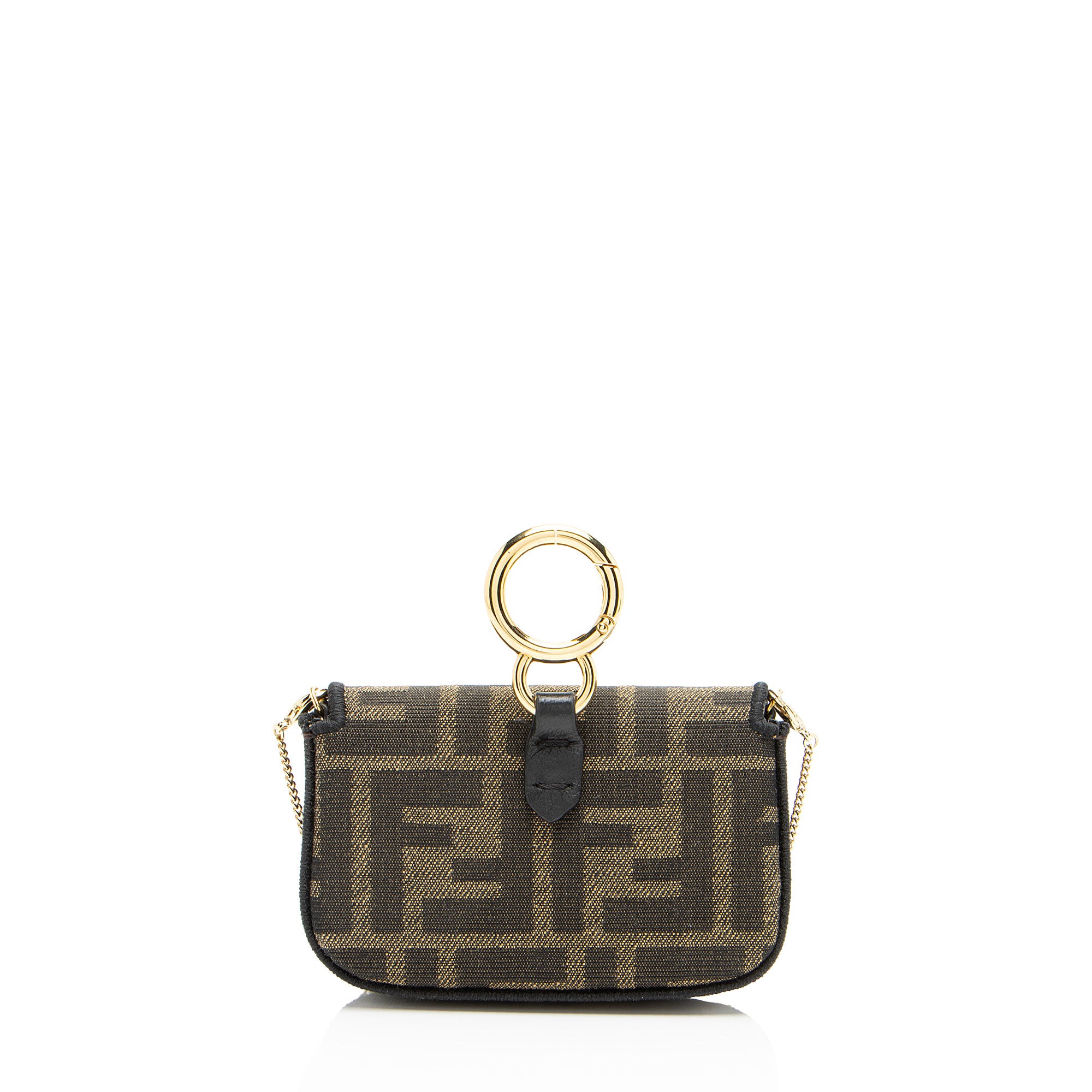 Fendi Zucca Nano Baguette Charm Crossbody