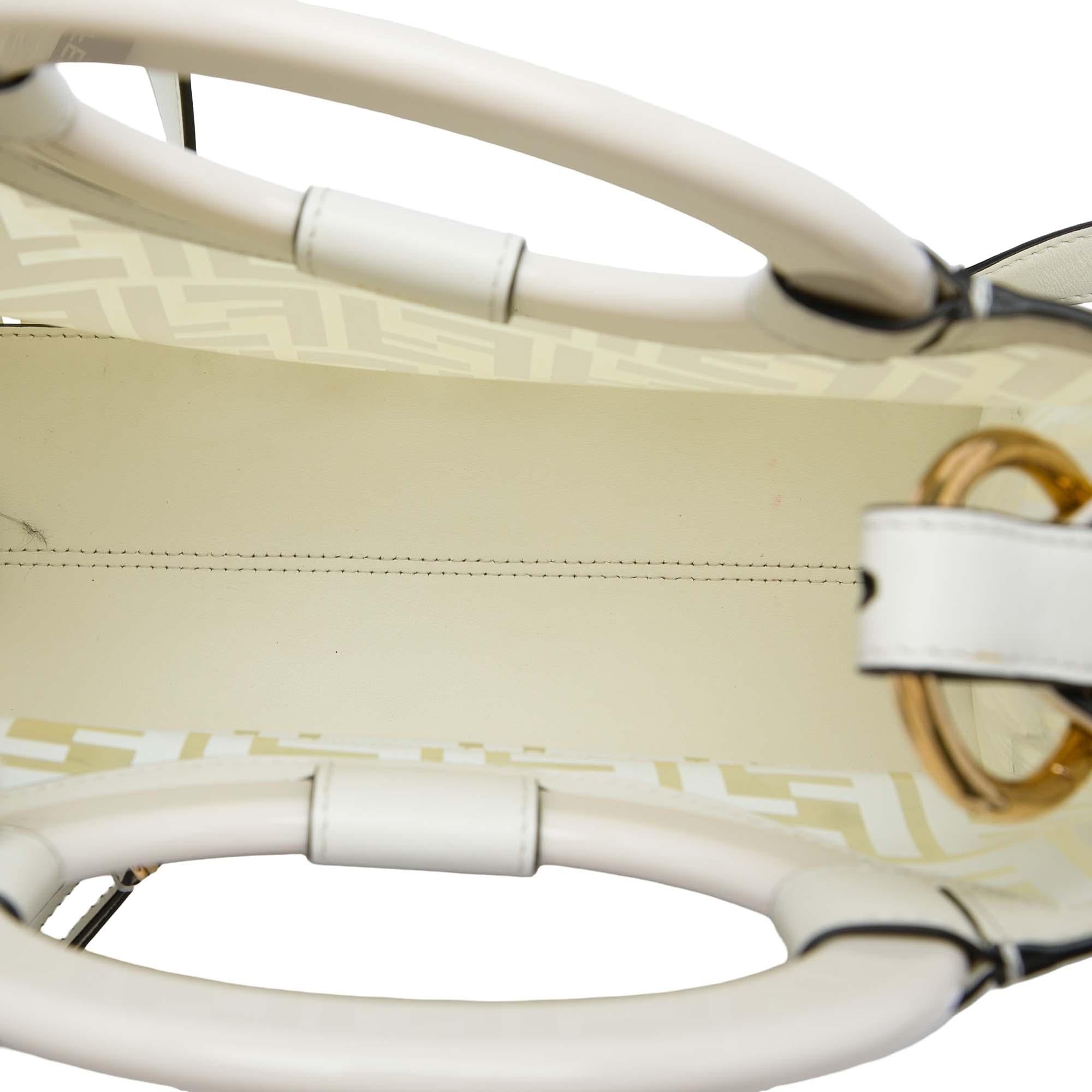 Fendi Zucca PVC Runaway Shopper Satchel