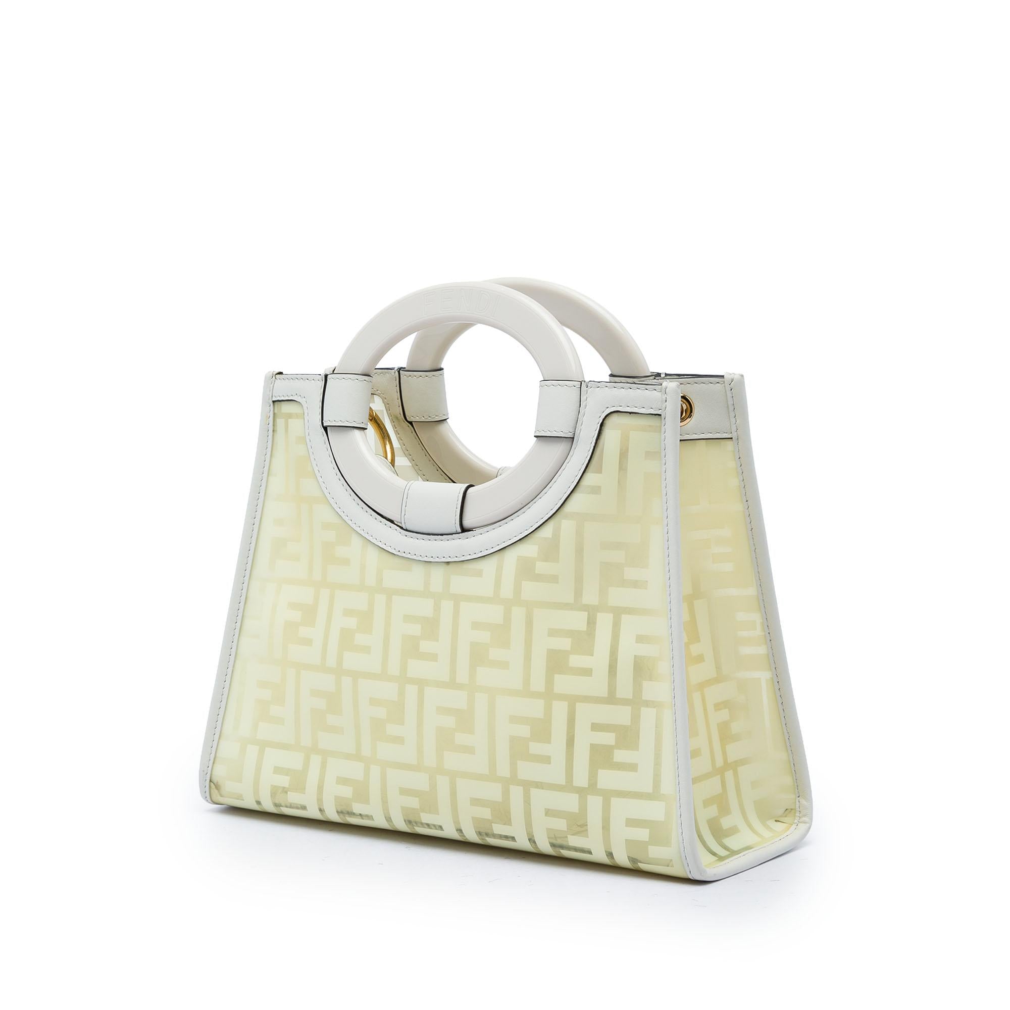 Fendi Zucca PVC Runaway Shopper Satchel
