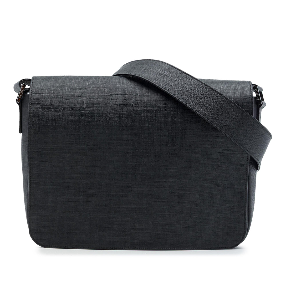 Fendi Zucca Spalmati Flap Crossbody