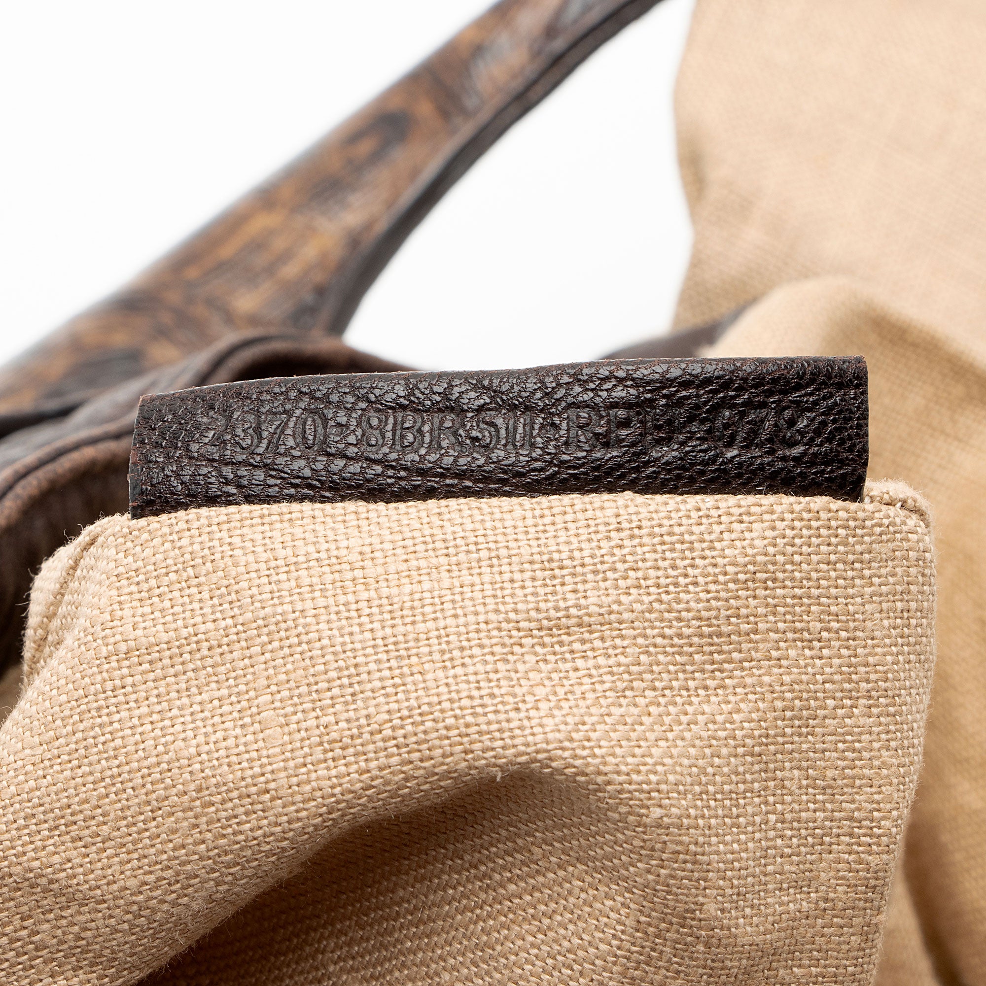 Fendi Zucca Tortuga Leather Spy Satchel (SHF-ls4Vha)