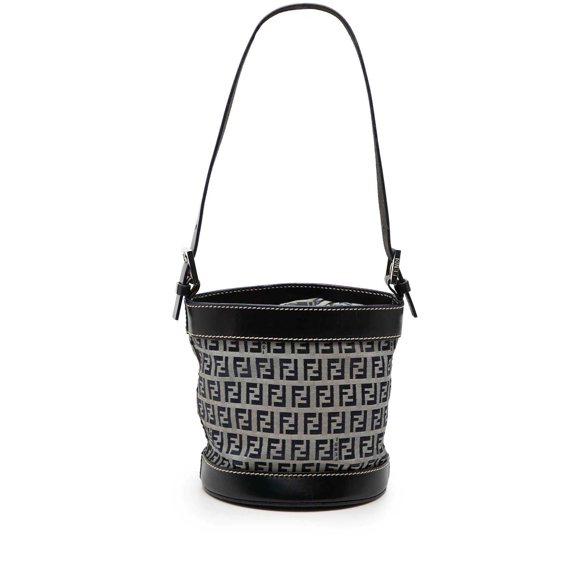 Fendi Zucchino Canvas Bucket Bag