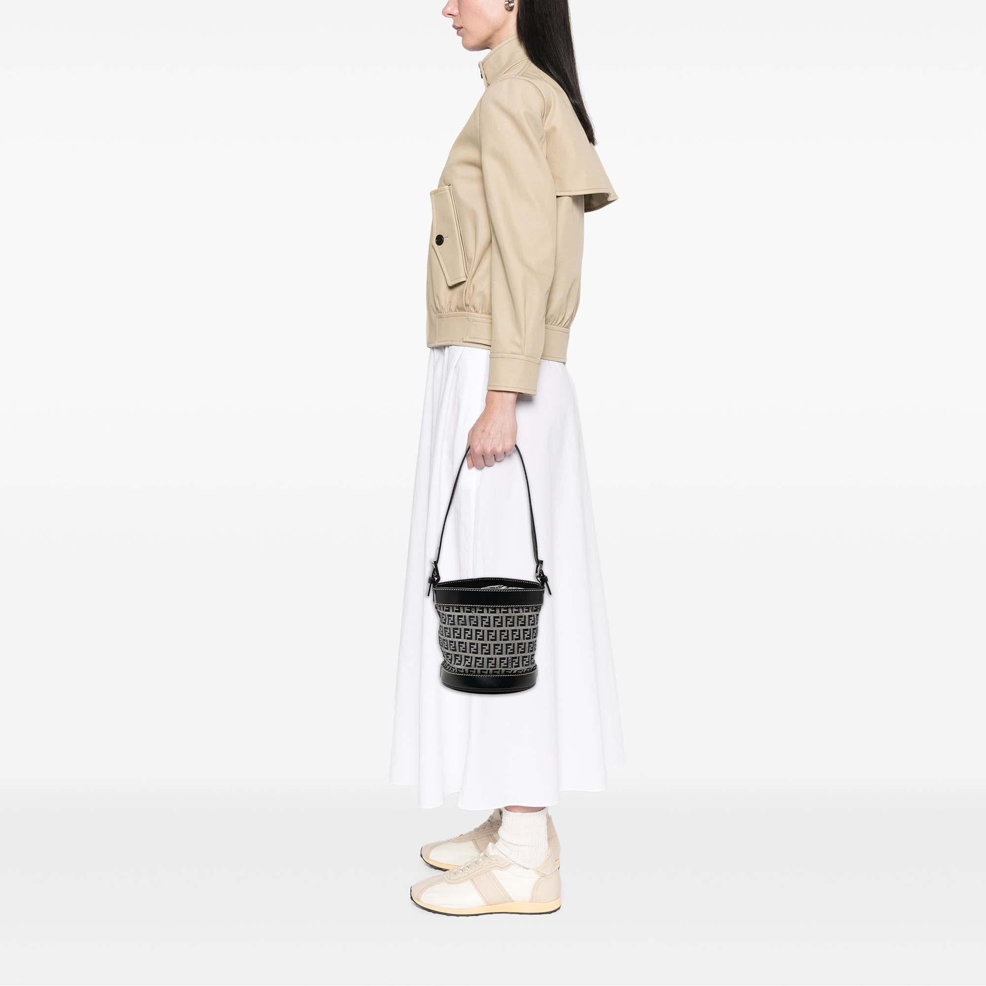 Fendi Zucchino Canvas Bucket Bag