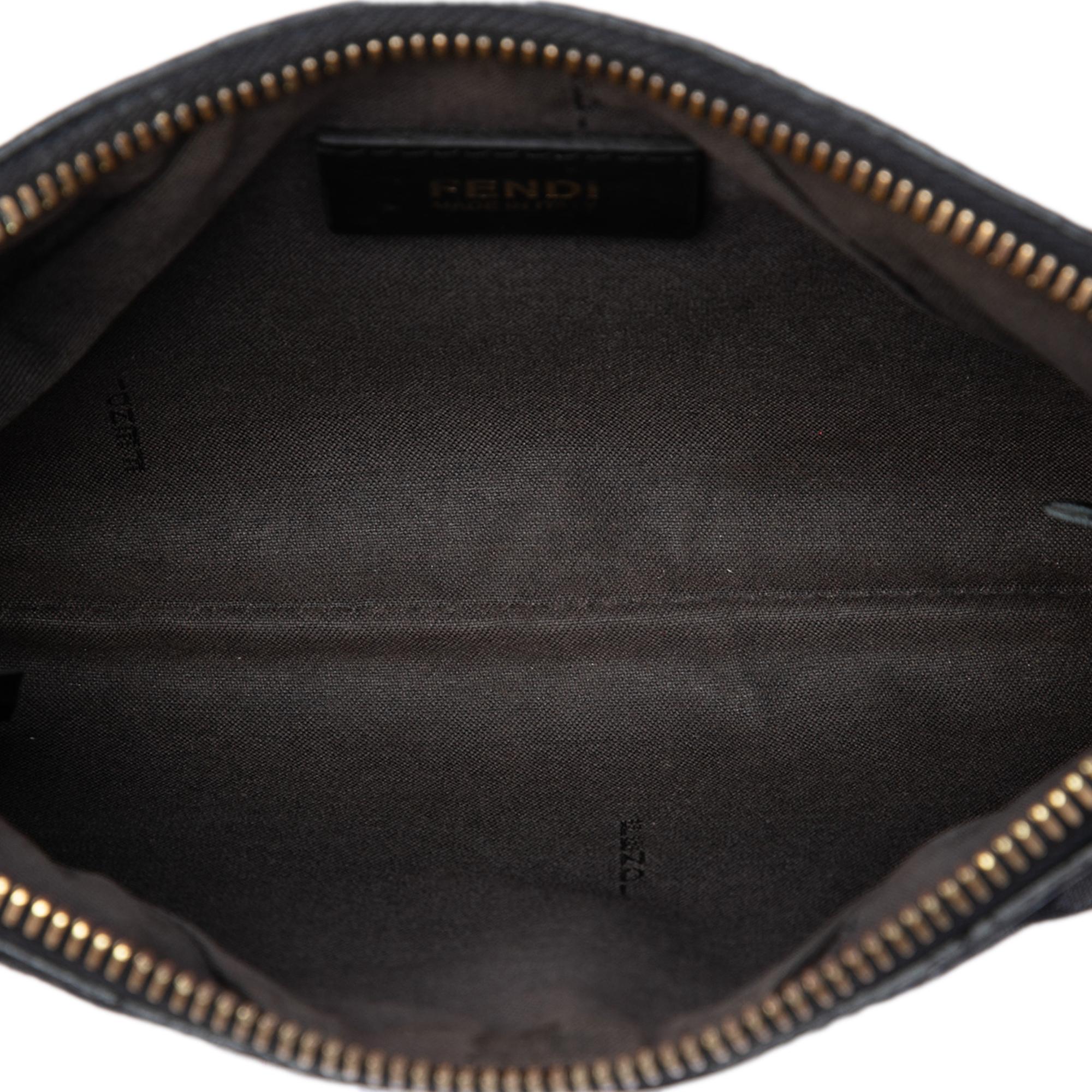 Fendi Zucchino Canvas Chain Pochette