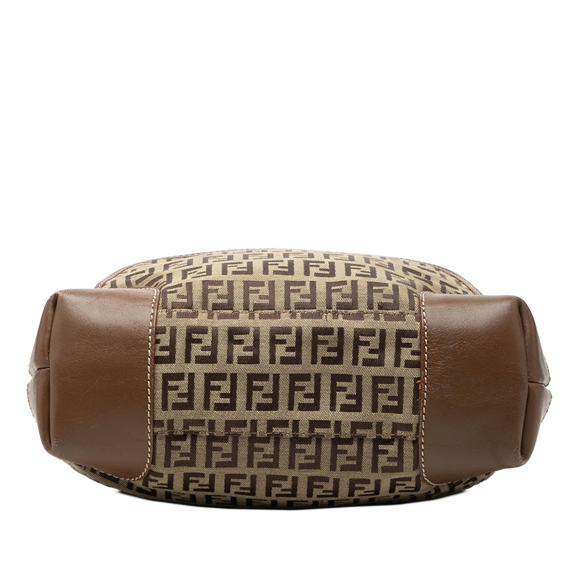 Fendi Zucchino Canvas Chef Front Pocket Shopping Tote