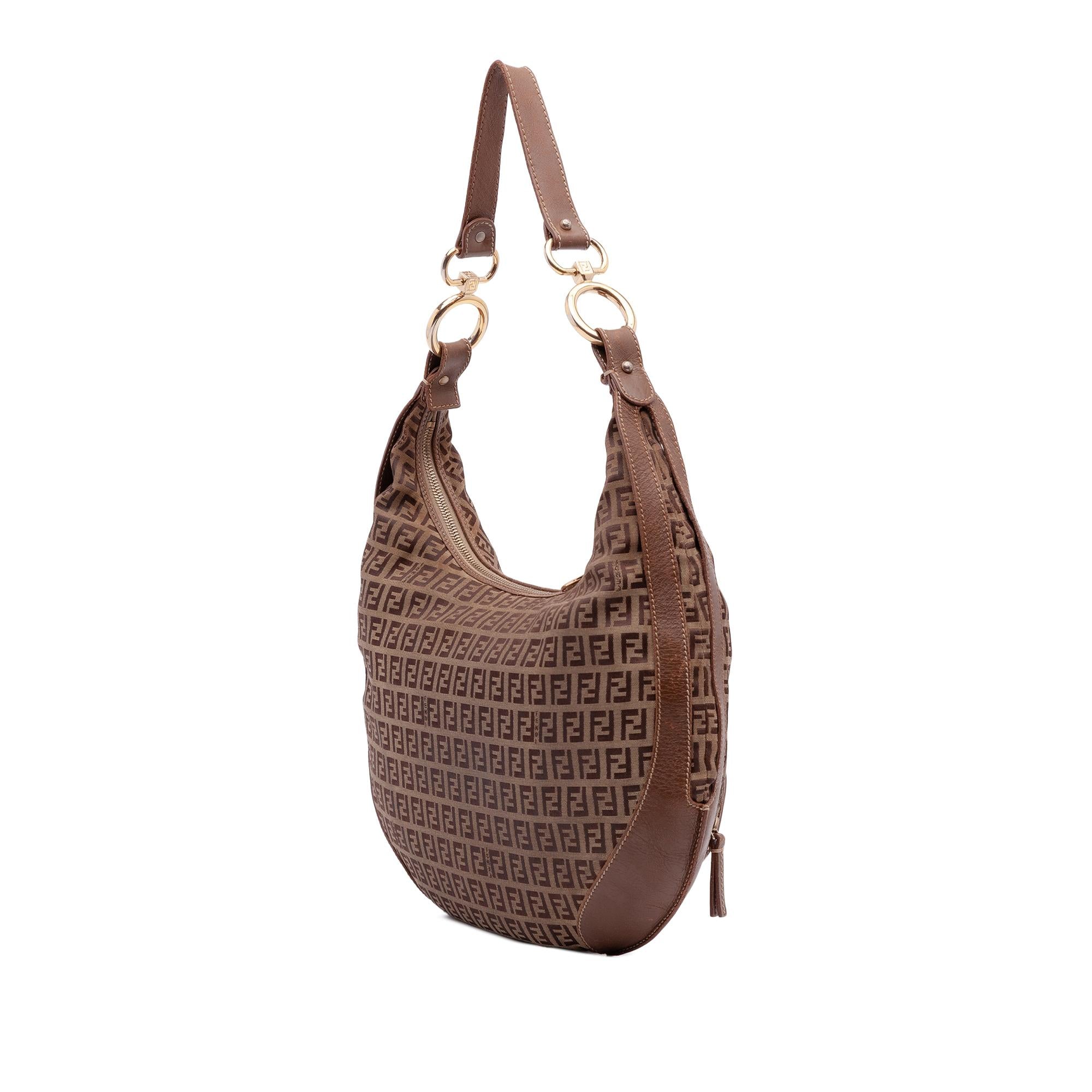 Fendi Zucchino Canvas Chef Pocket Hobo