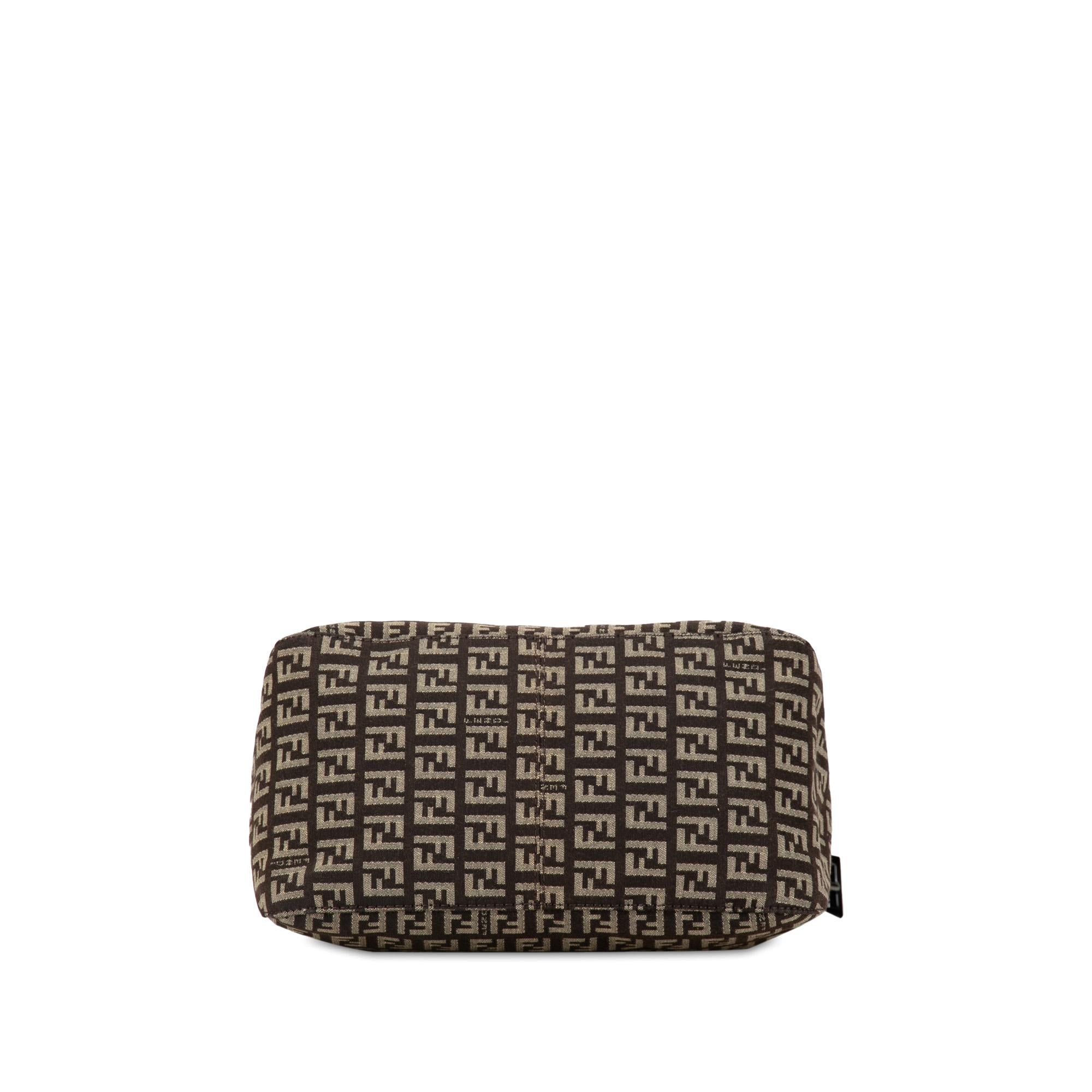 Fendi Zucchino Canvas Double Flap Mamma (SHG-R2s1ys)