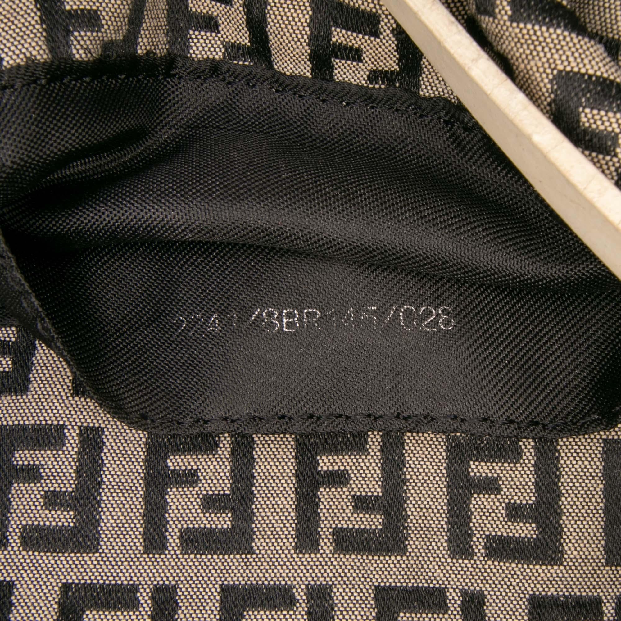 Fendi Zucchino Canvas Flap Pochette