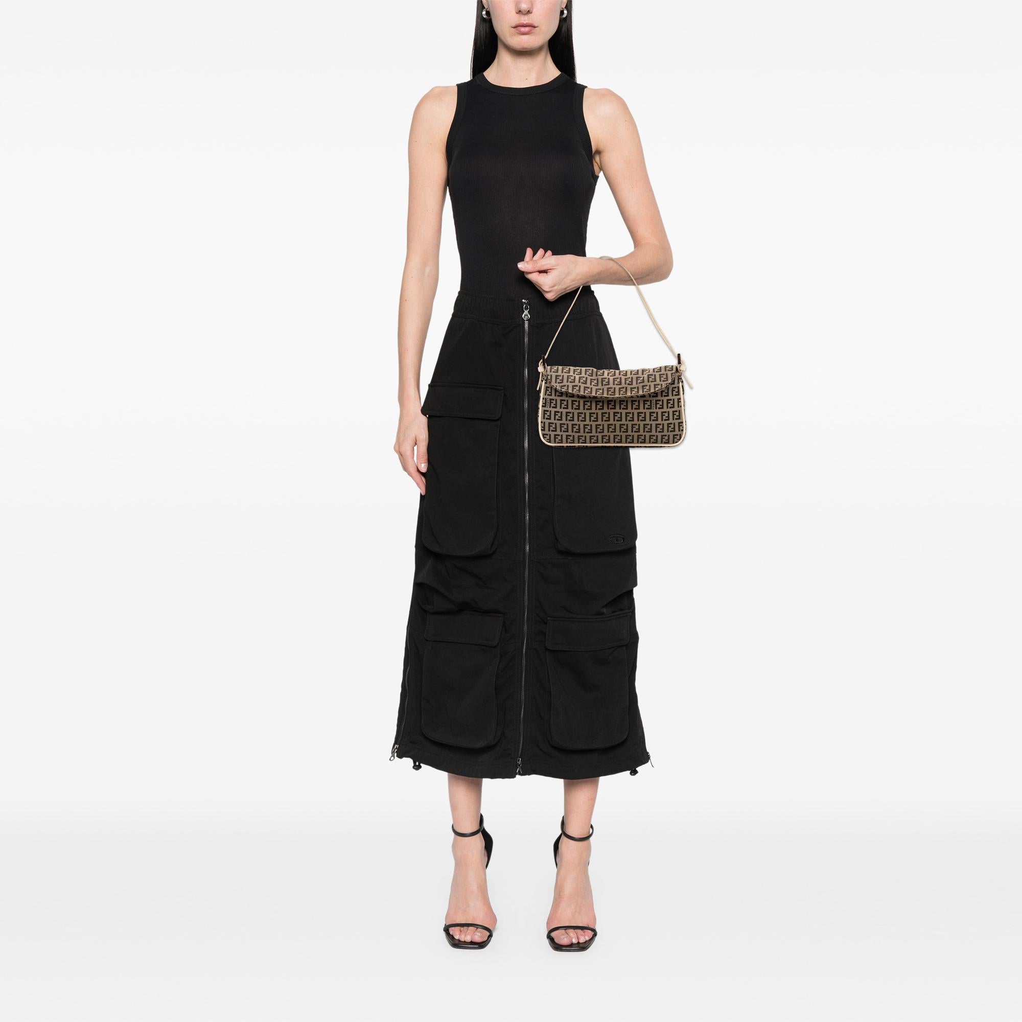 Fendi Zucchino Canvas Flap Pochette