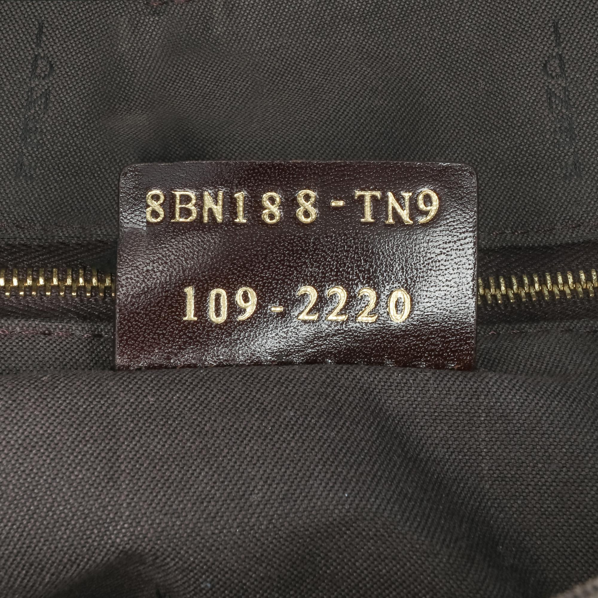 Fendi Zucchino Canvas Handbag