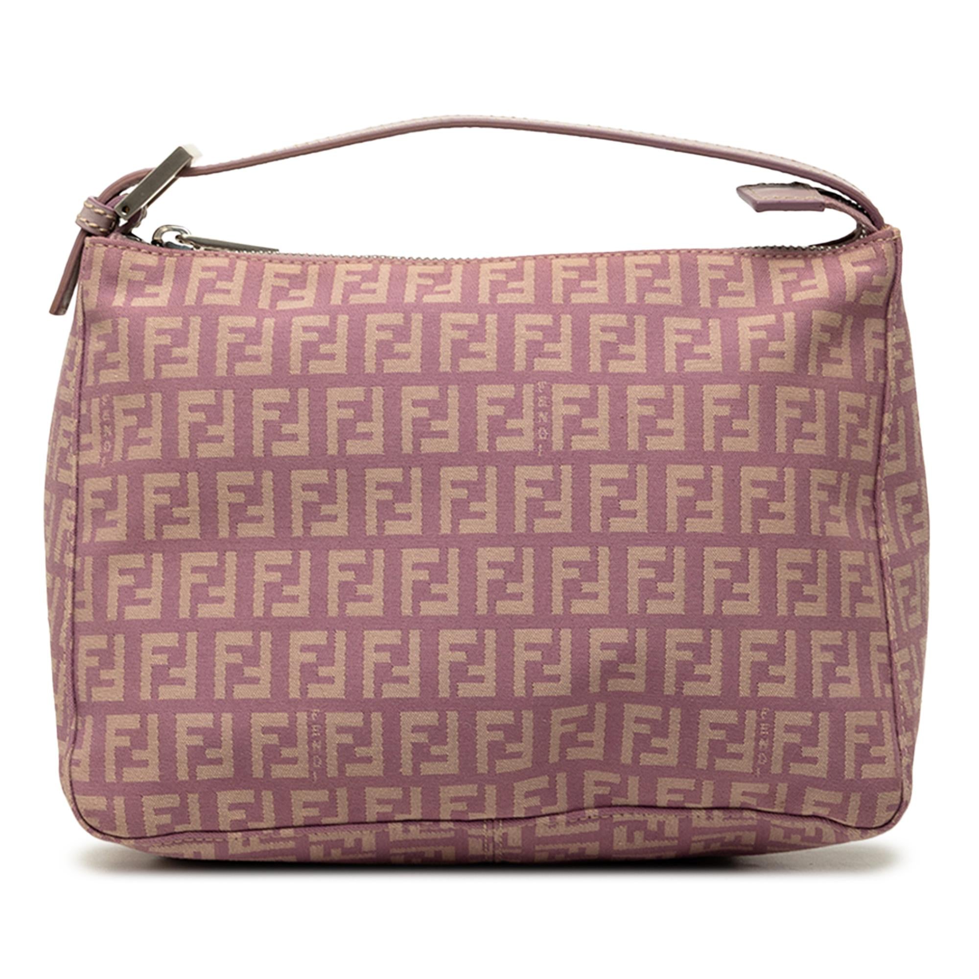Fendi Zucchino Canvas Handbag