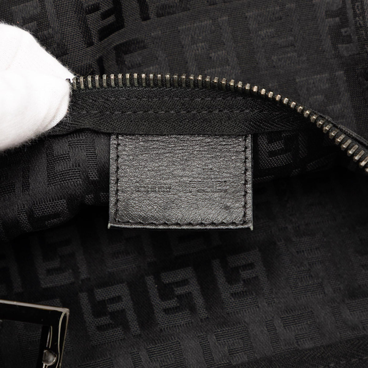 Fendi Zucchino Canvas Handbag