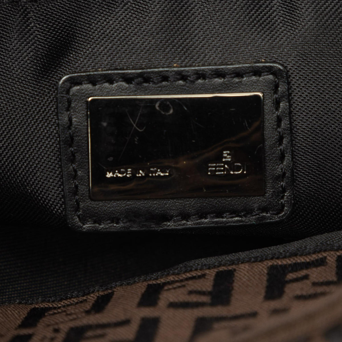 Fendi Zucchino Canvas Handbag