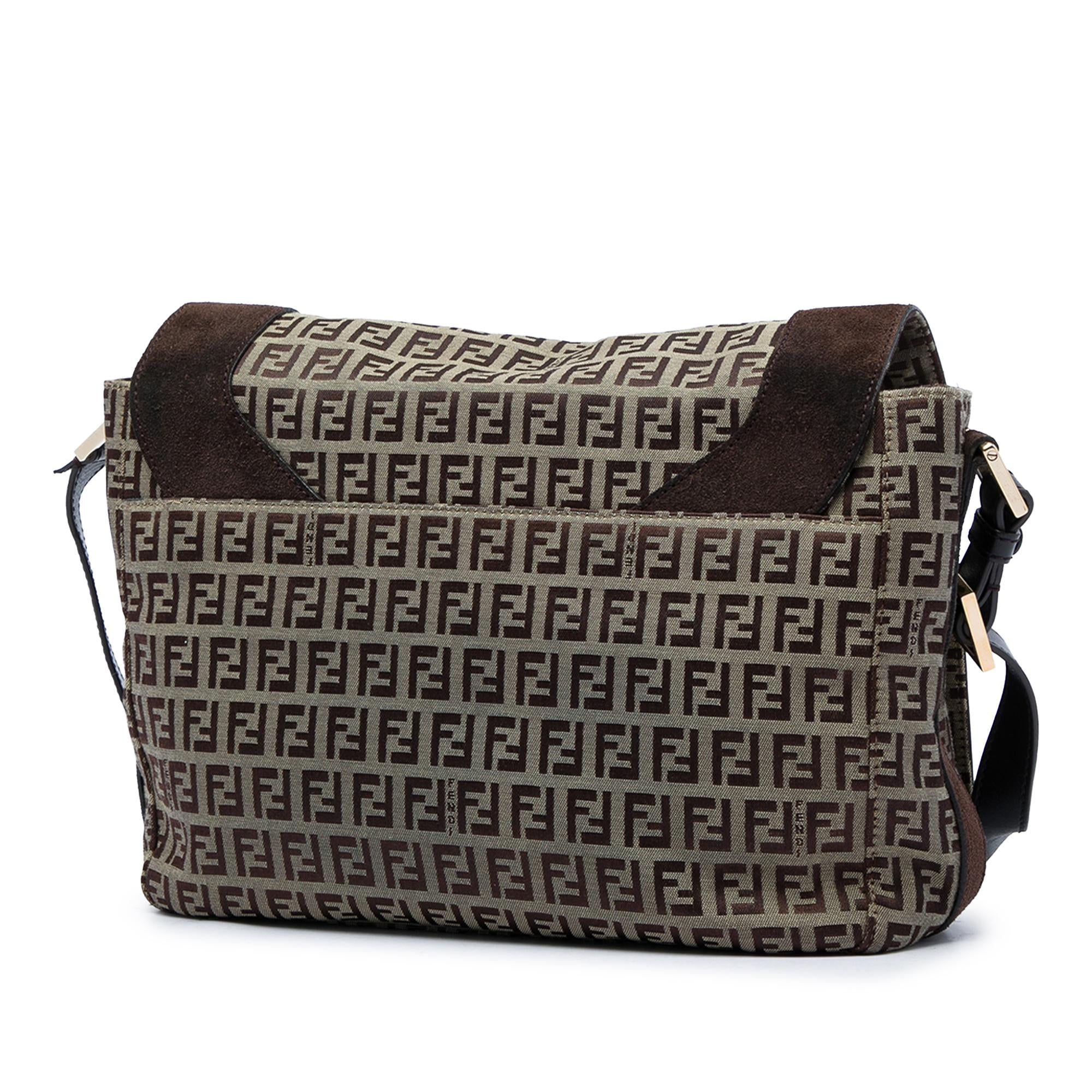 Fendi Zucchino Canvas Messenger Bag