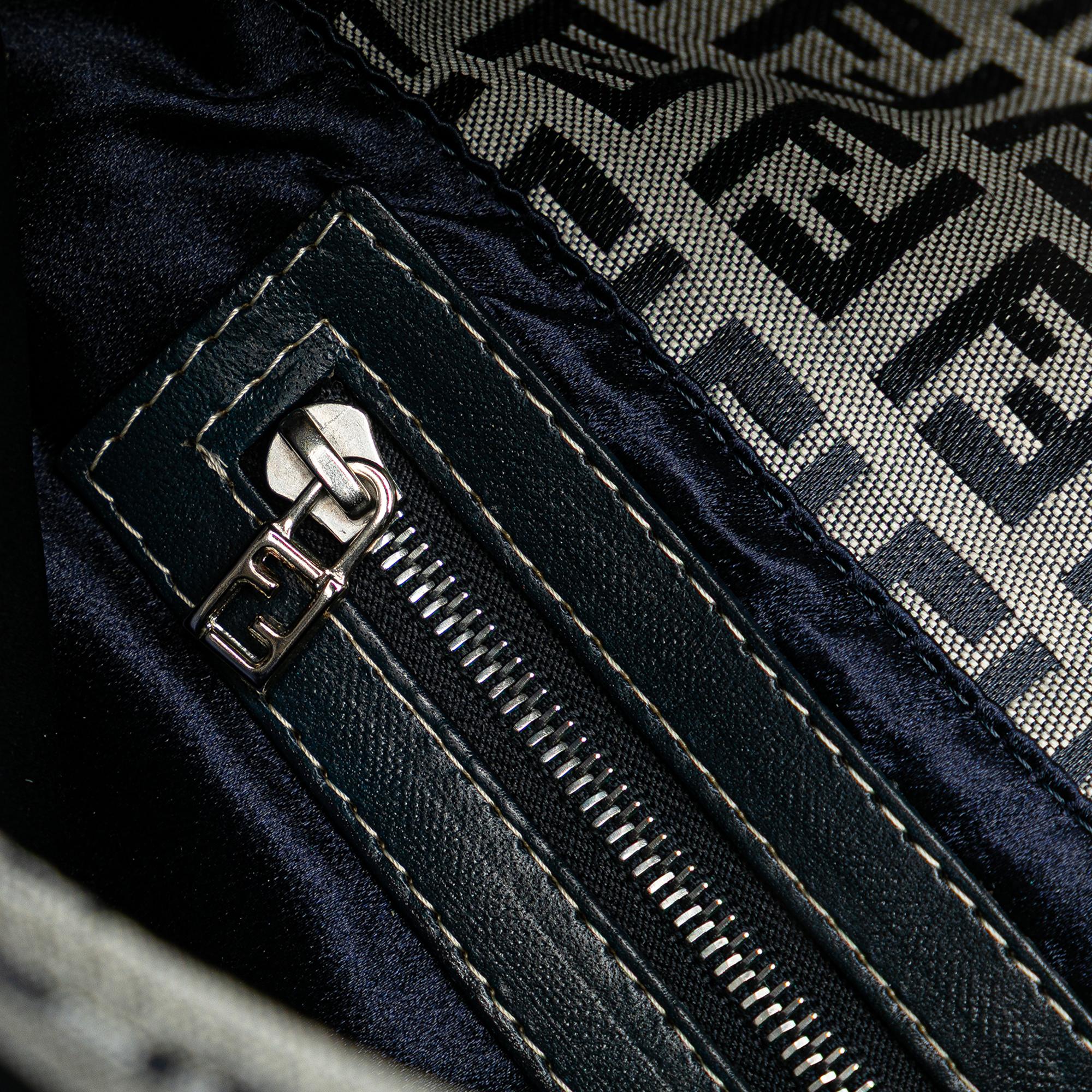 Fendi Zucchino Canvas Shoulder Bag