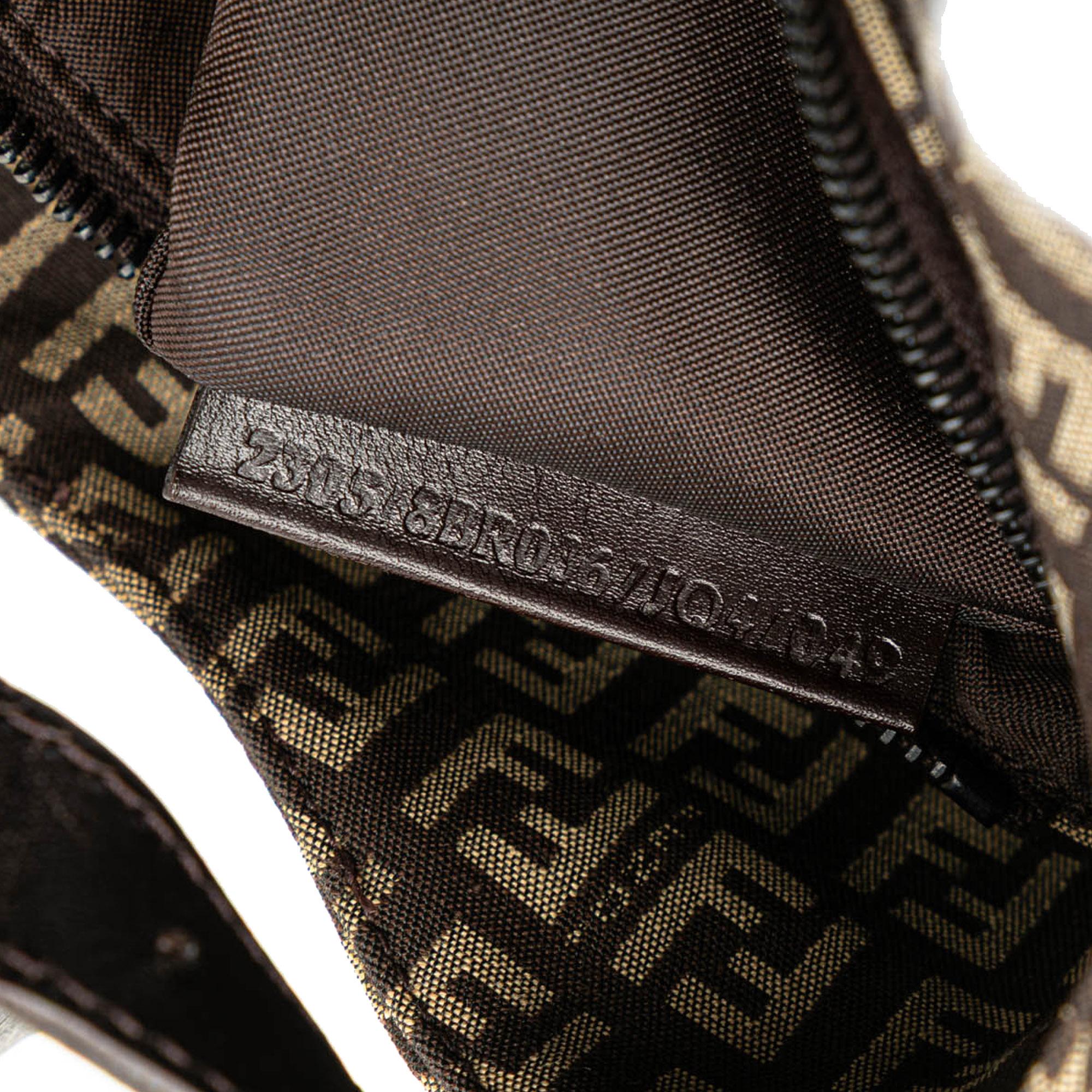 Fendi Zucchino Canvas Shoulder Bag