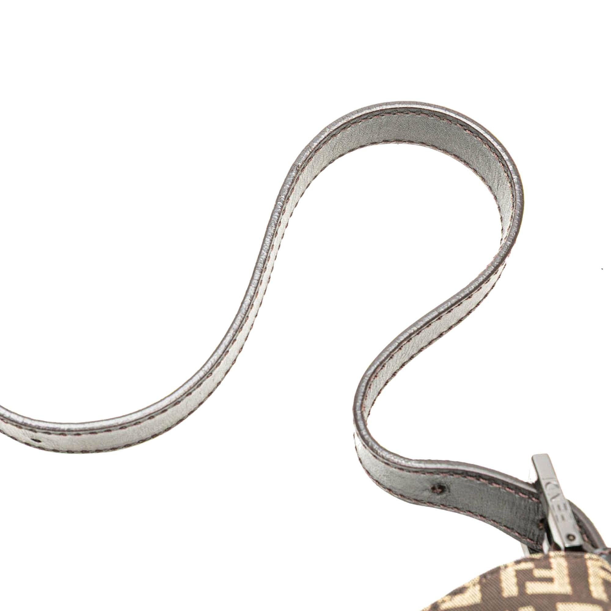 Fendi Zucchino Canvas Shoulder Bag