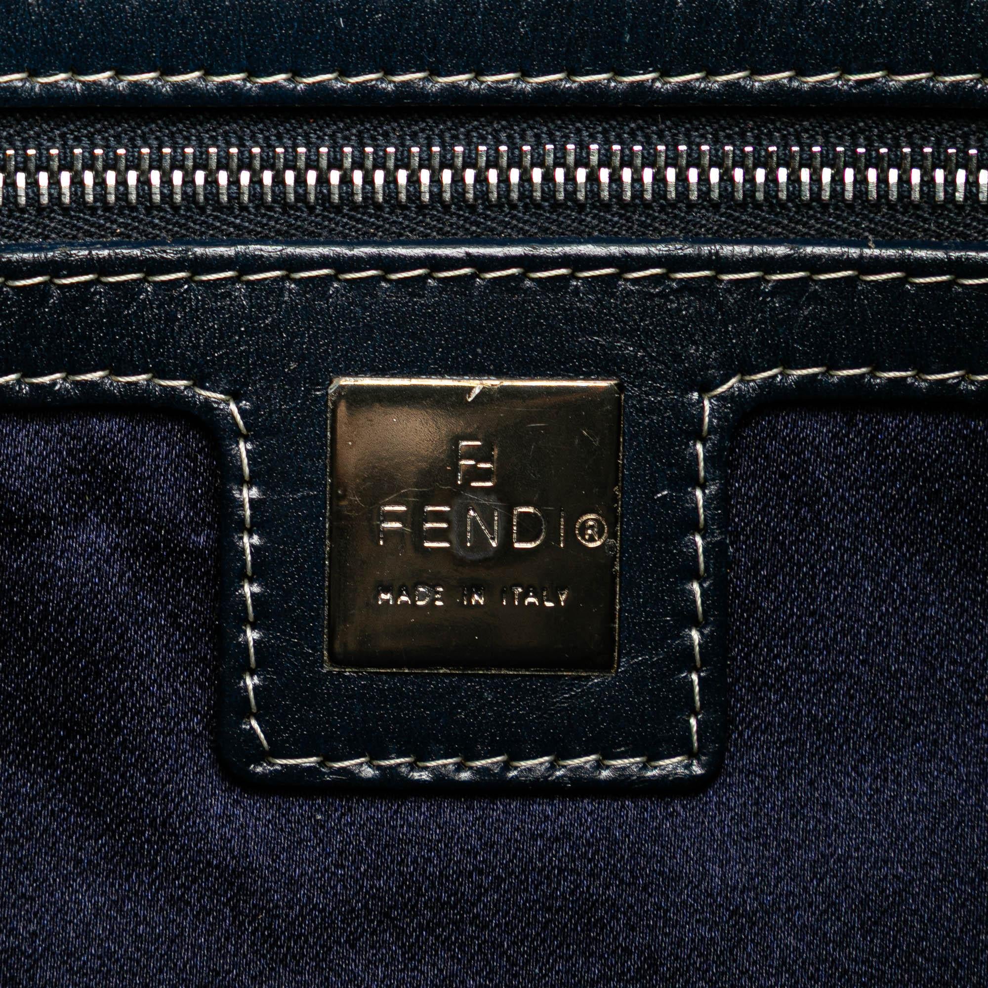 Fendi Zucchino Canvas Shoulder Bag