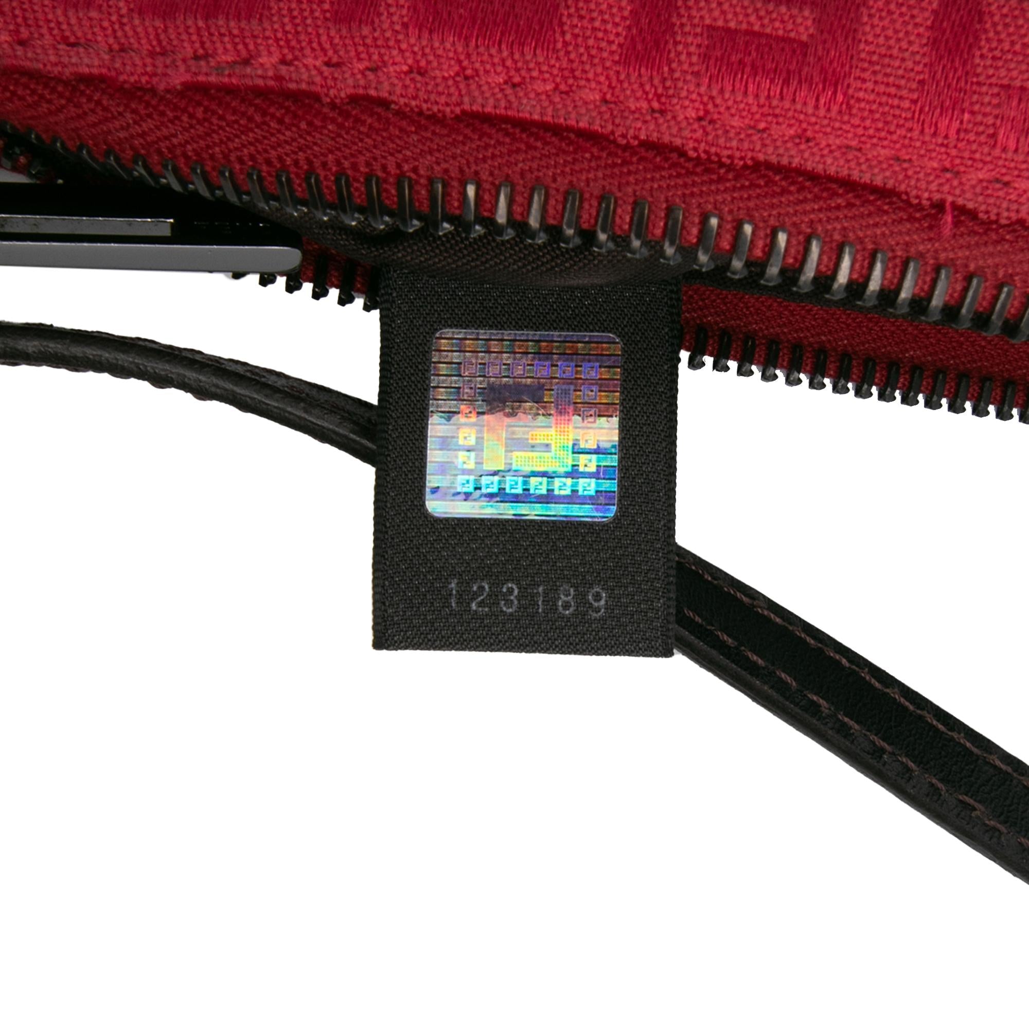 Fendi Zucchino Canvas Shoulder Bag