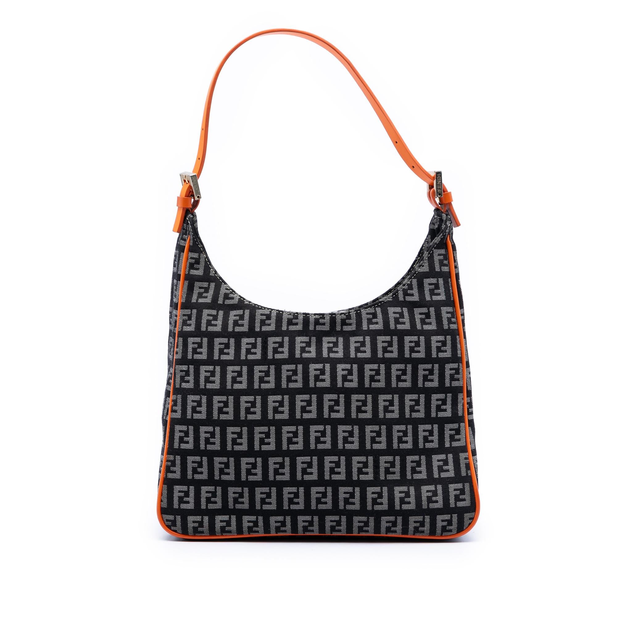 Fendi Zucchino Canvas Shoulder Bag