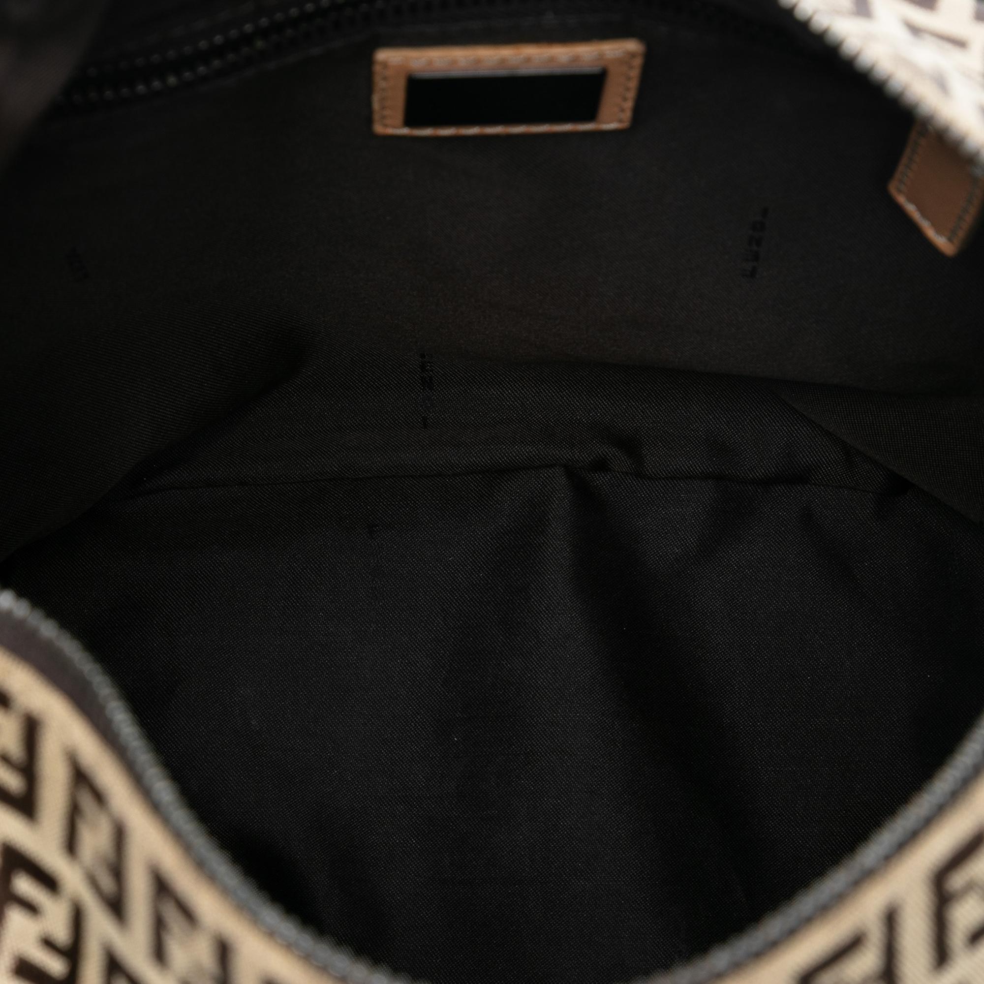 Fendi Zucchino Canvas Shoulder Bag