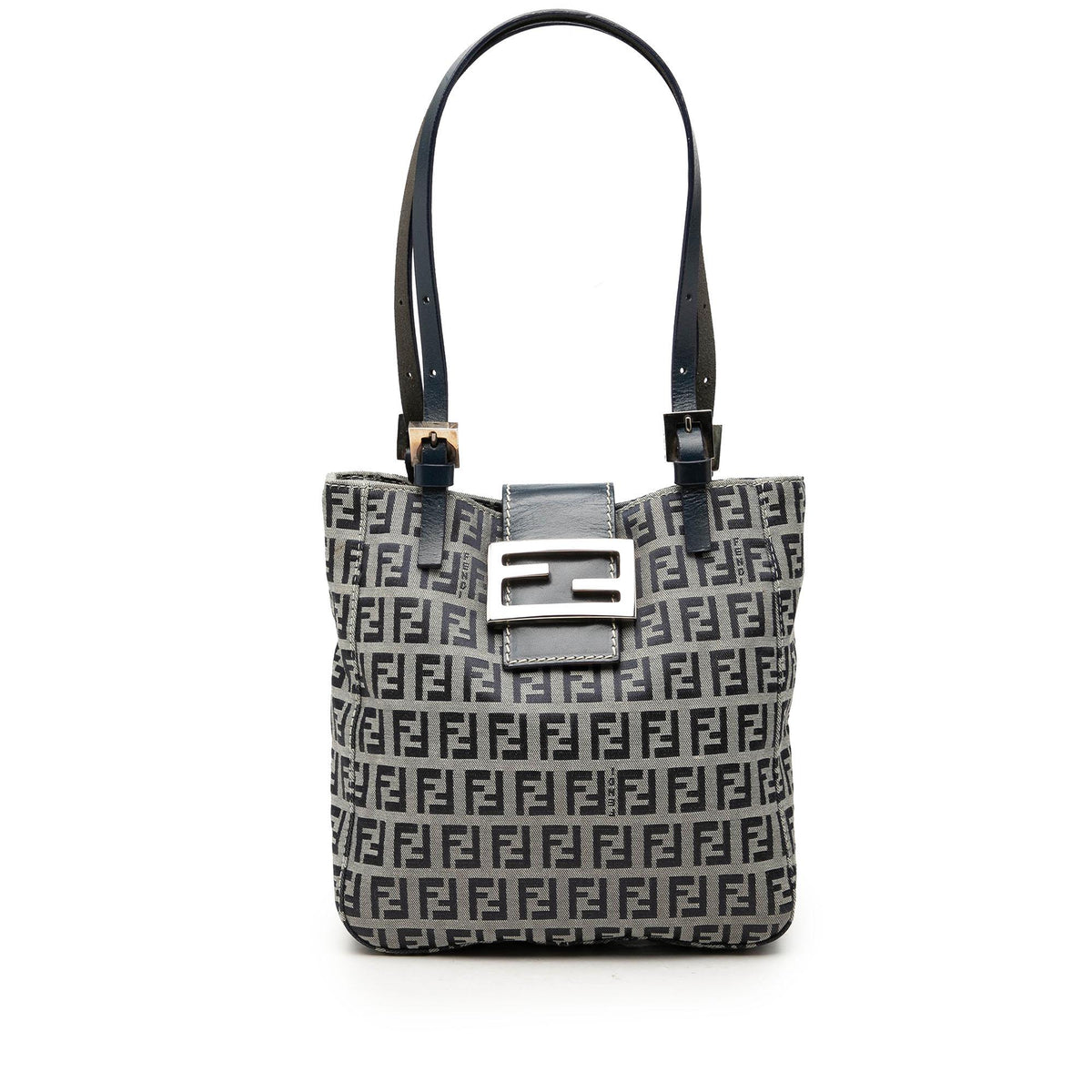 Fendi Zucchino Canvas Shoulder Bag