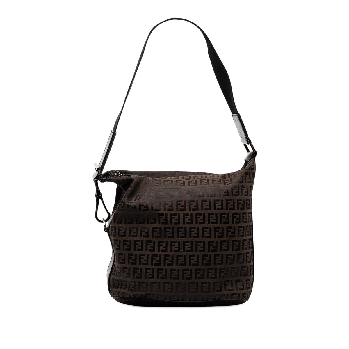 Fendi Zucchino Canvas Shoulder Bag