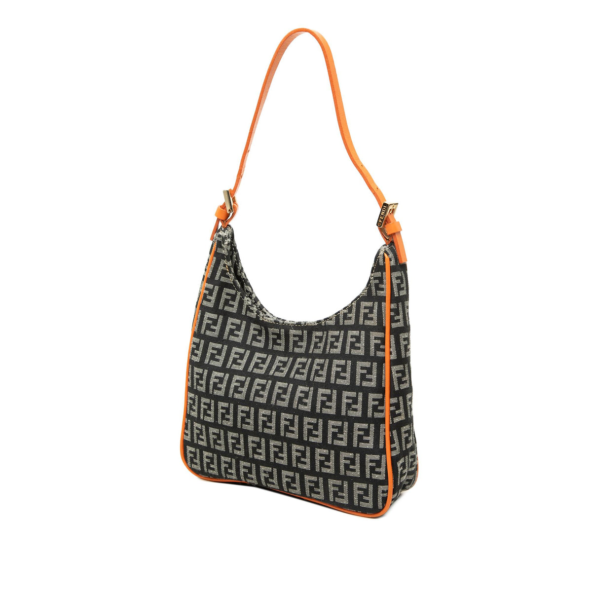 Fendi Zucchino Canvas Shoulder Bag