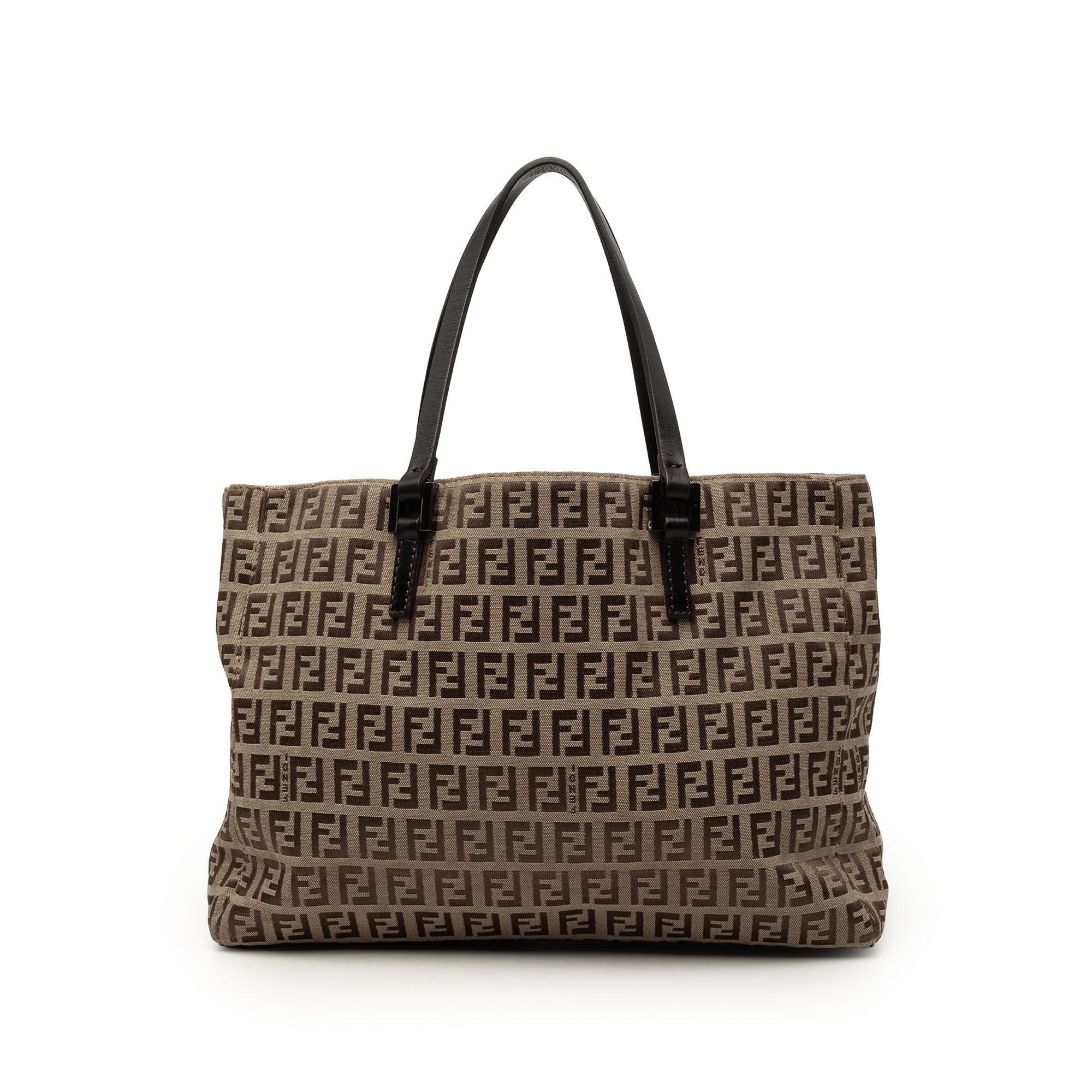 Fendi Zucchino Canvas Tote
