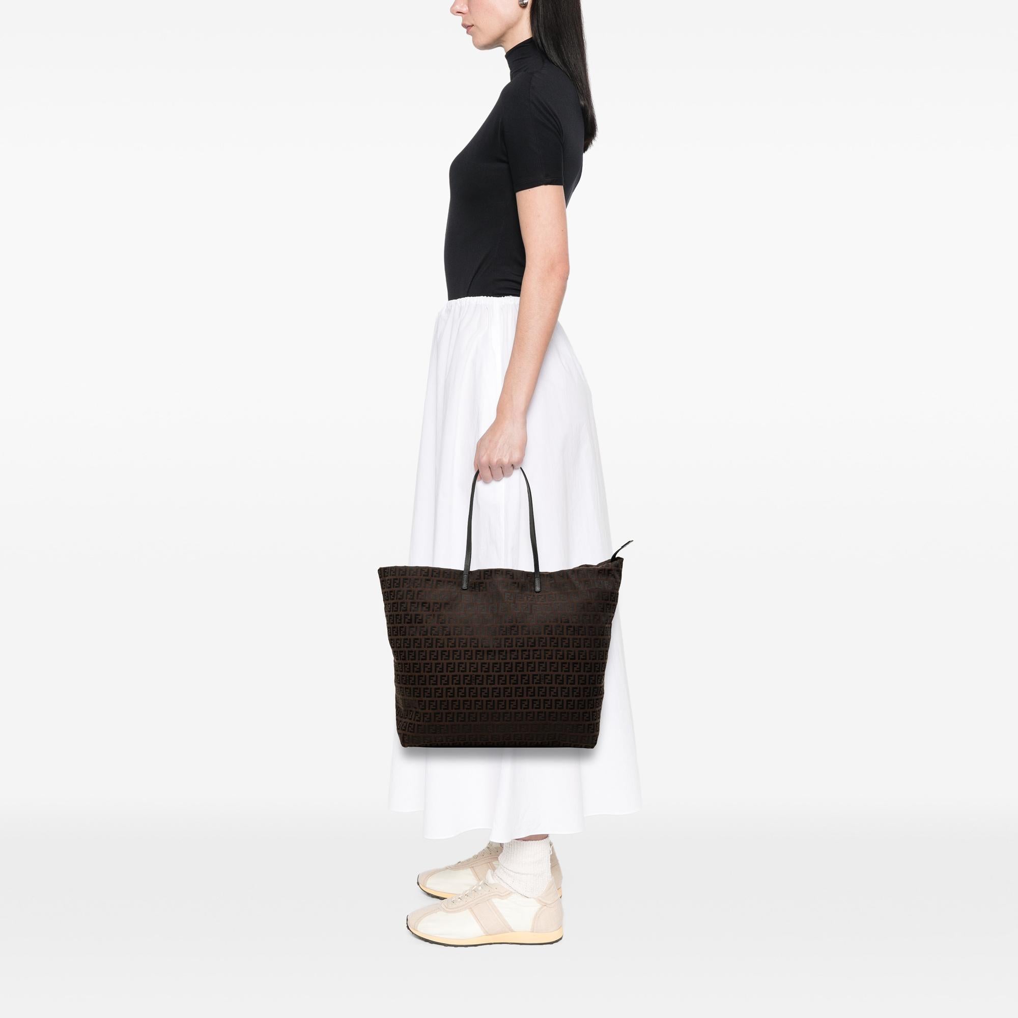 Fendi Zucchino Canvas Tote