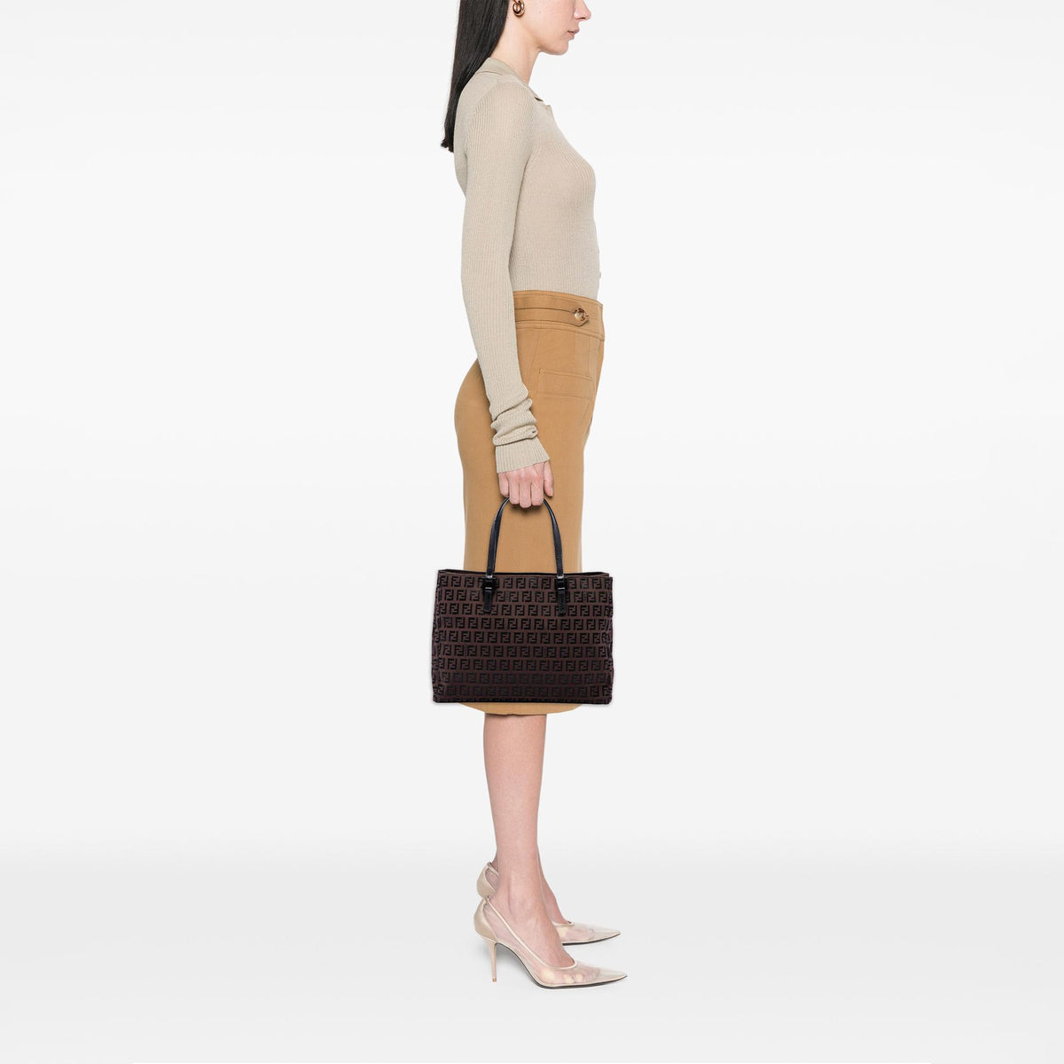 Fendi Zucchino Canvas Tote