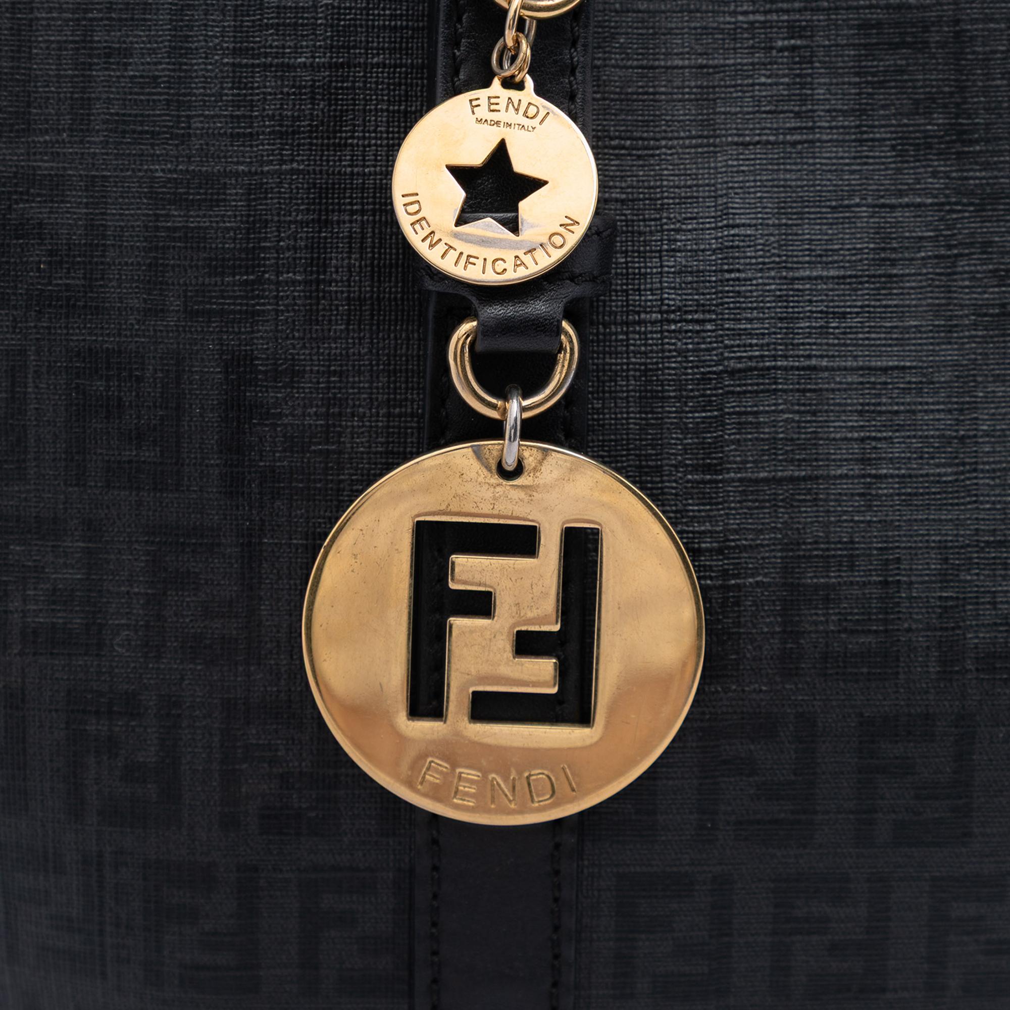 Fendi Zucchino Coated Canvas Superstar Tote
