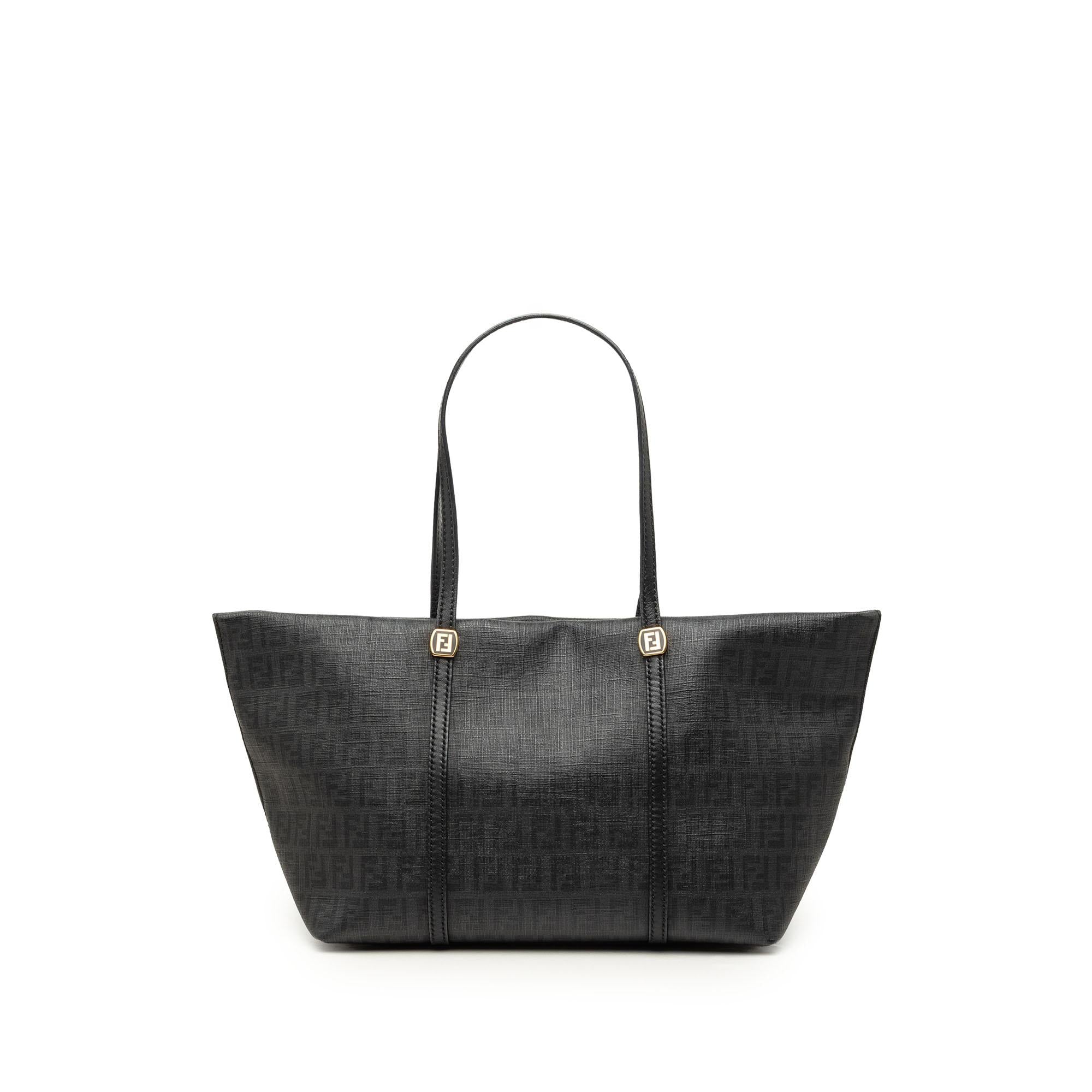 Fendi Zucchino Coated Canvas Tote