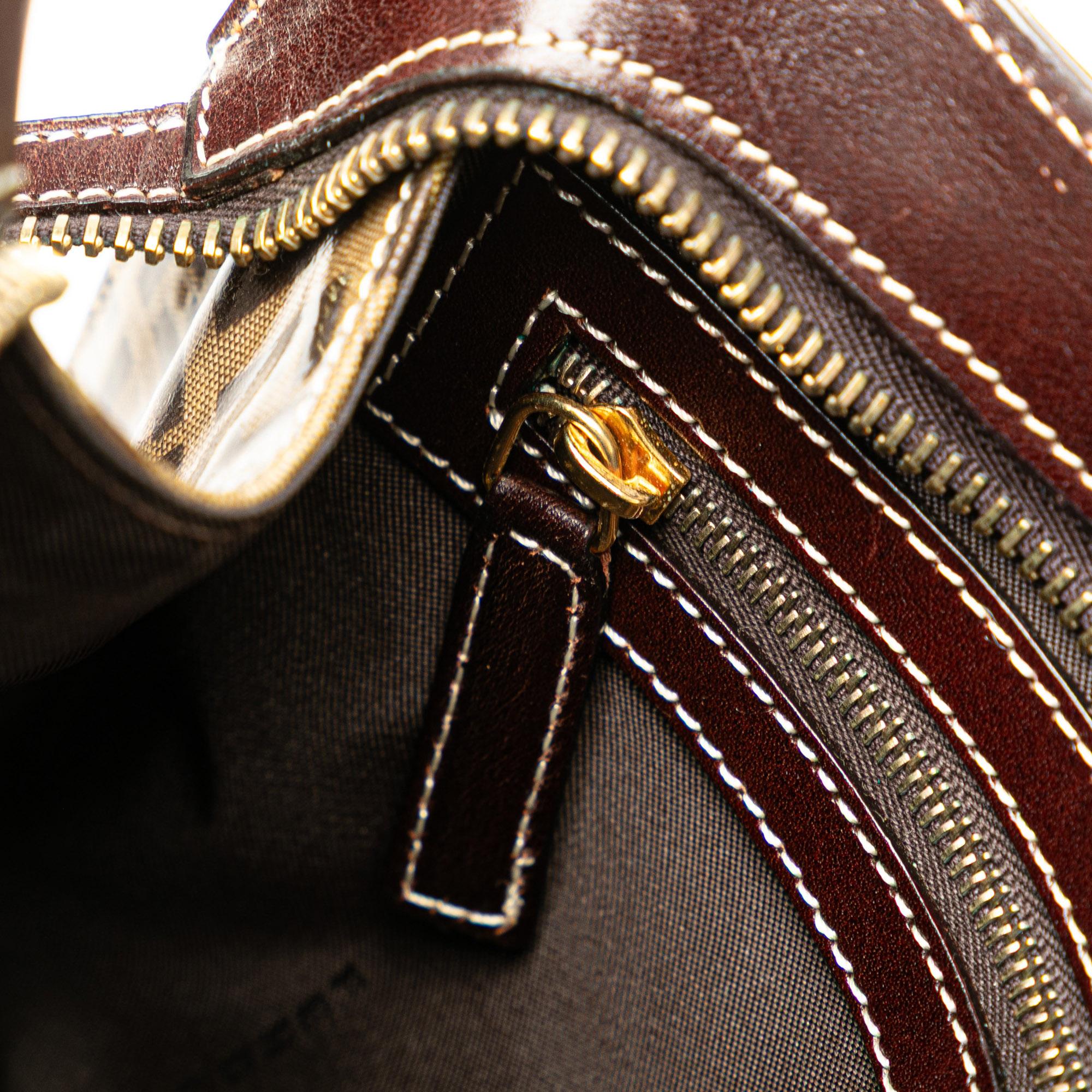 Fendi Zucchino Crystal Handbag