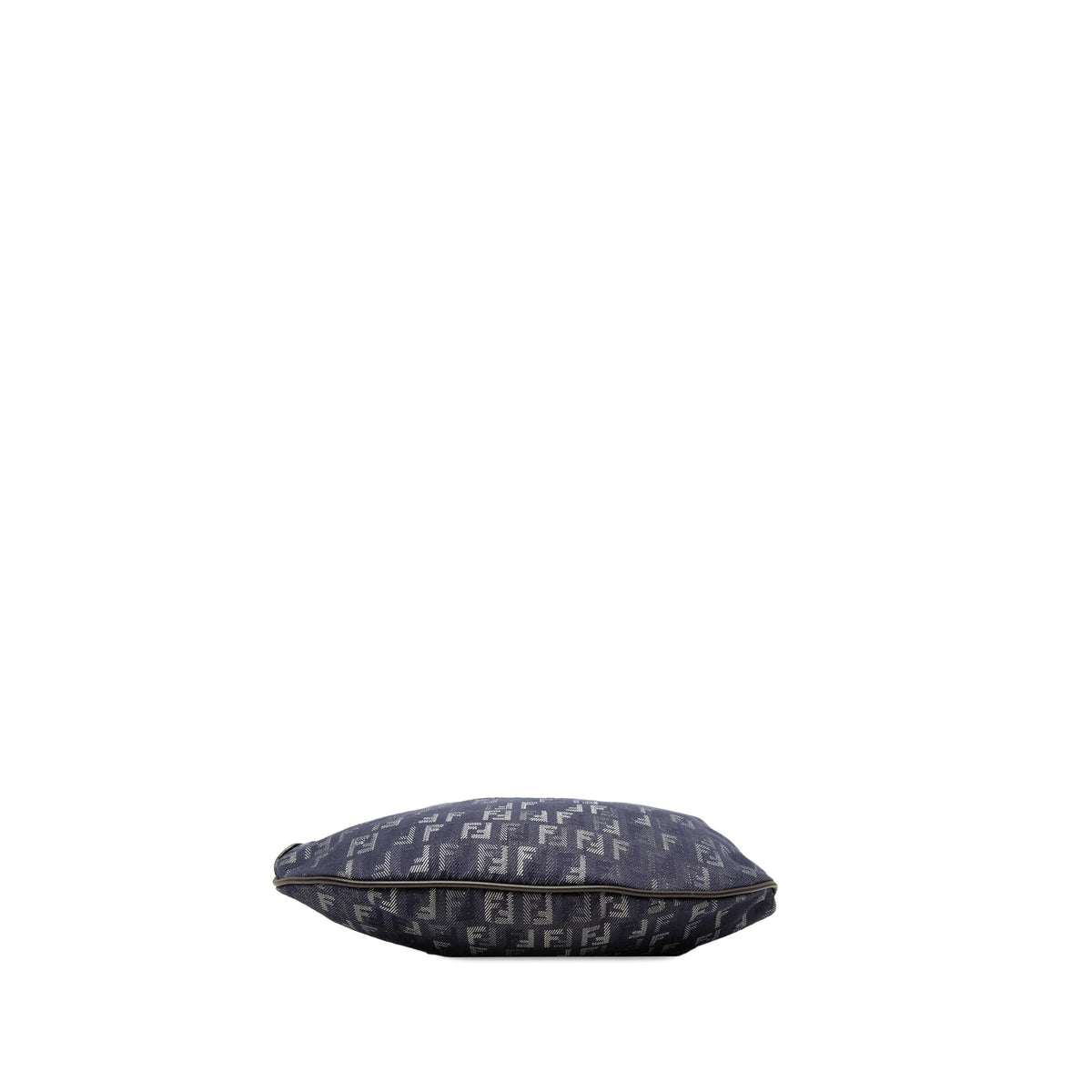 Fendi Zucchino Denim Oyster Shoulder Bag