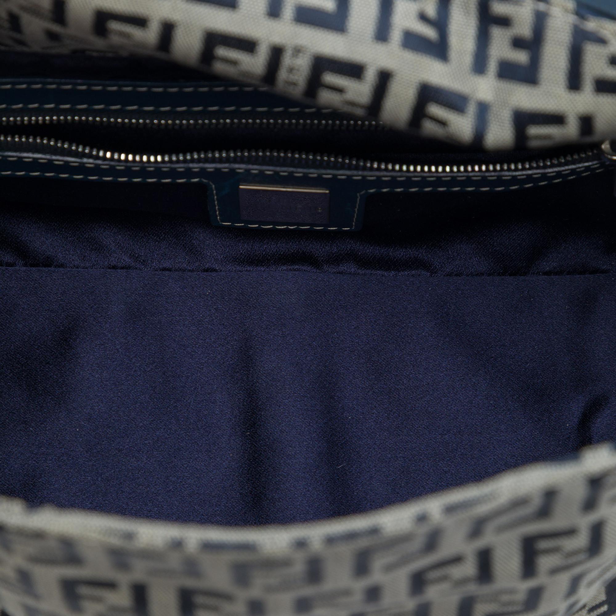 Fendi Zucchino Double Flap Slhoulder Bag