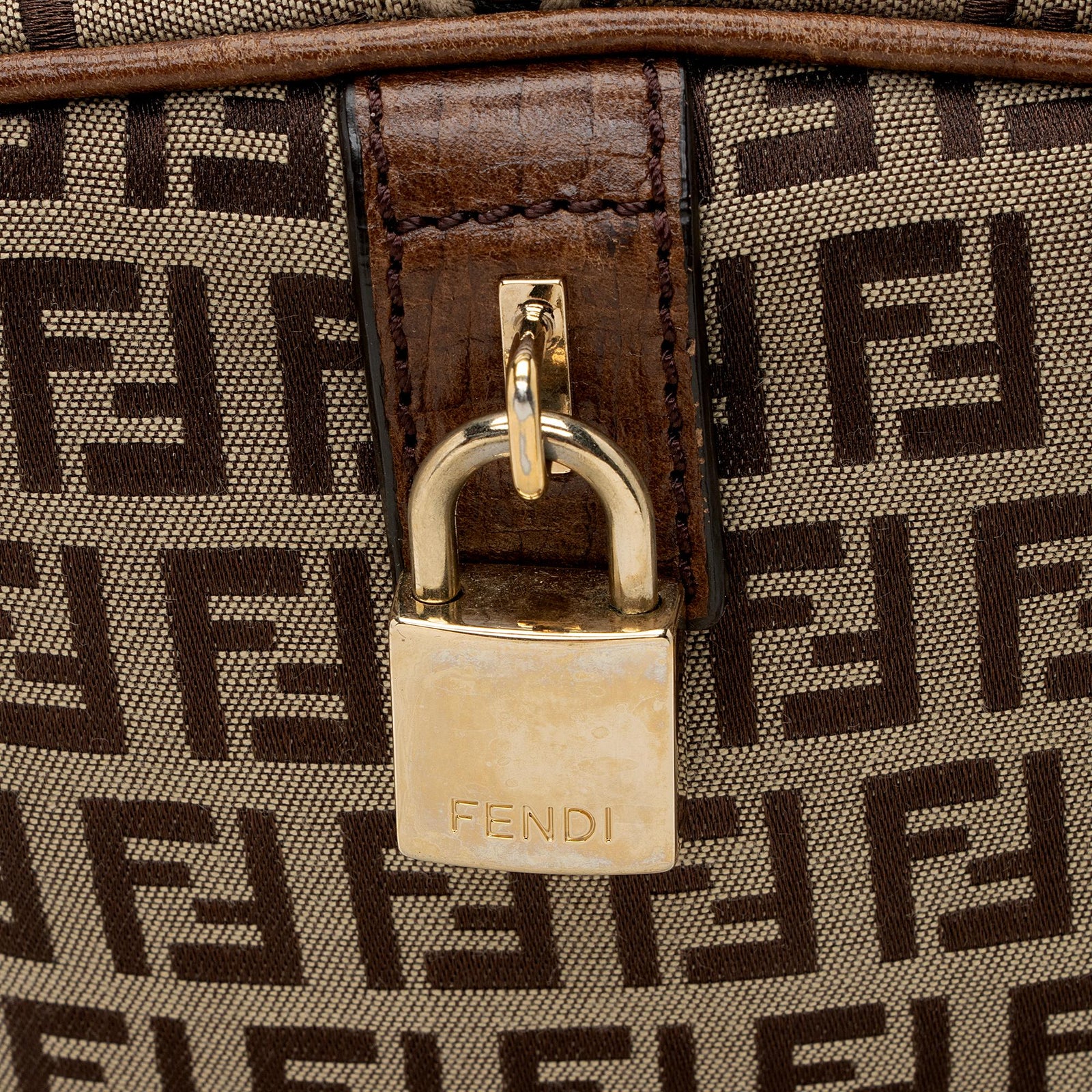 Fendi Zucchino Forever Boston Bag SHF 22847 LuxeDH
