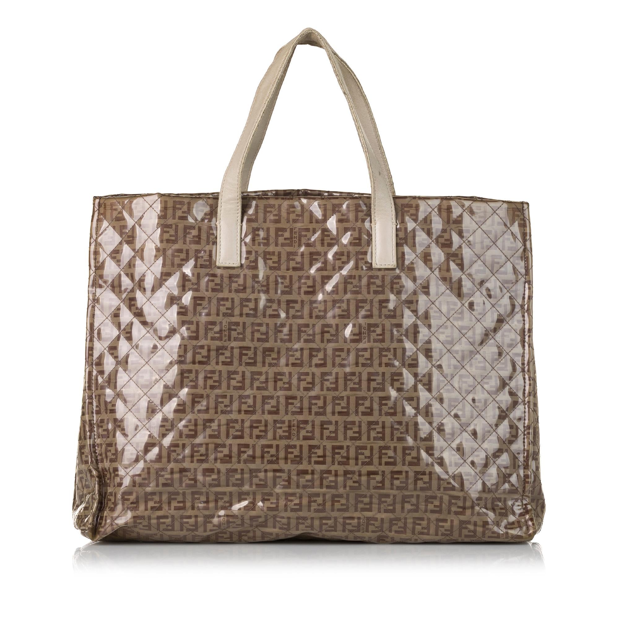 Fendi Zucchino Glazed Tote (SHG-aPegG6)