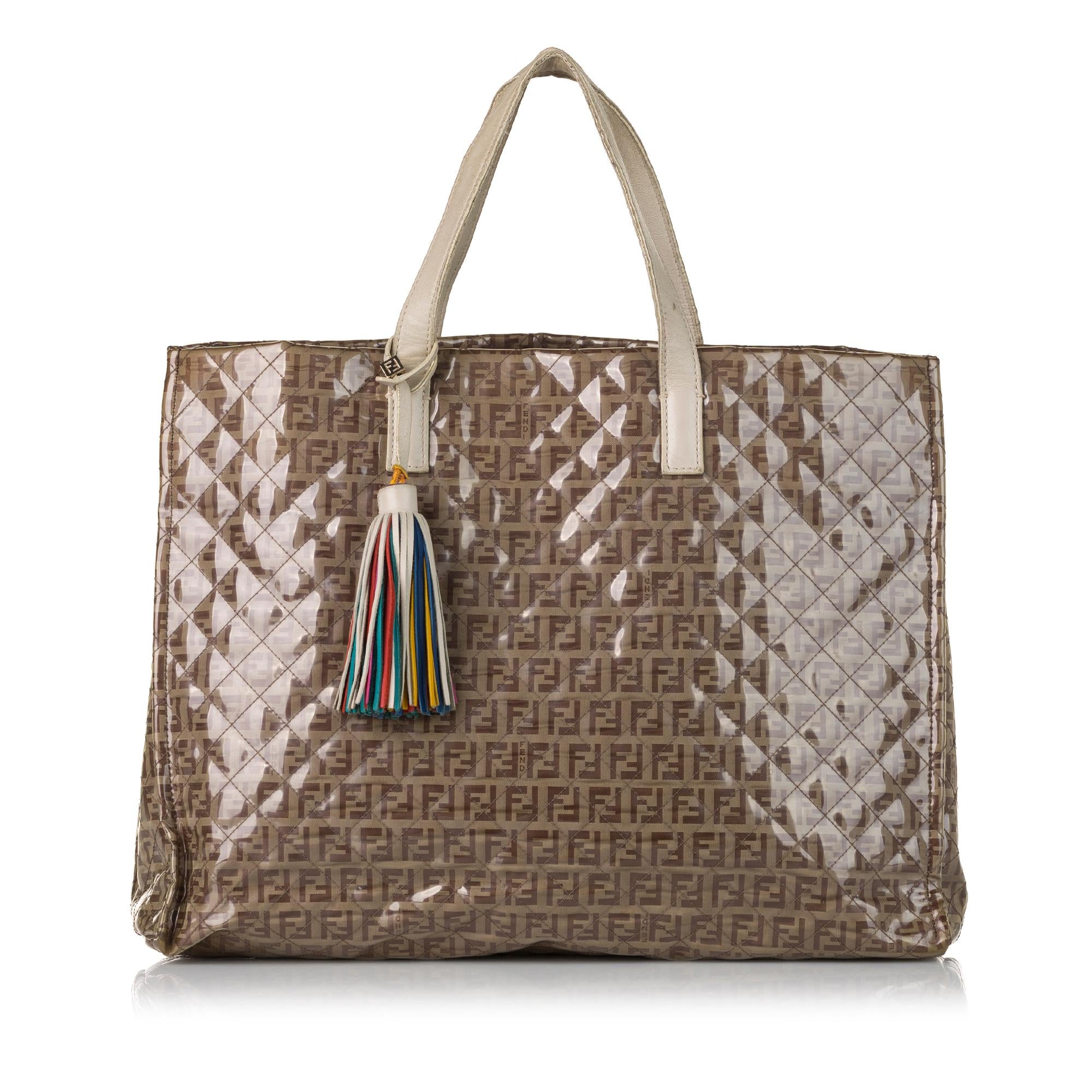 Fendi Zucchino Glazed Tote (SHG-aPegG6)
