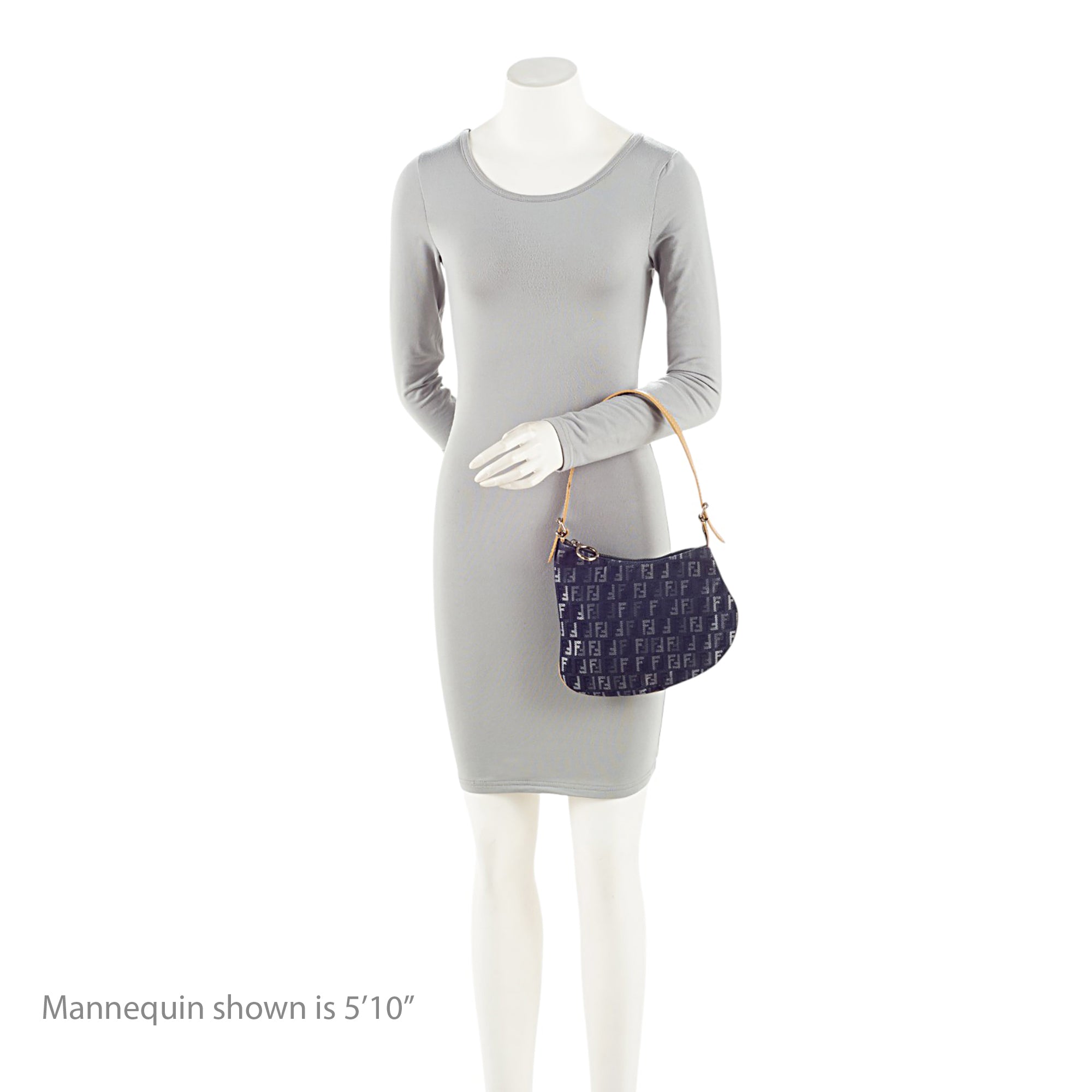 Fendi Zucchino Oyster Shoulder Bag