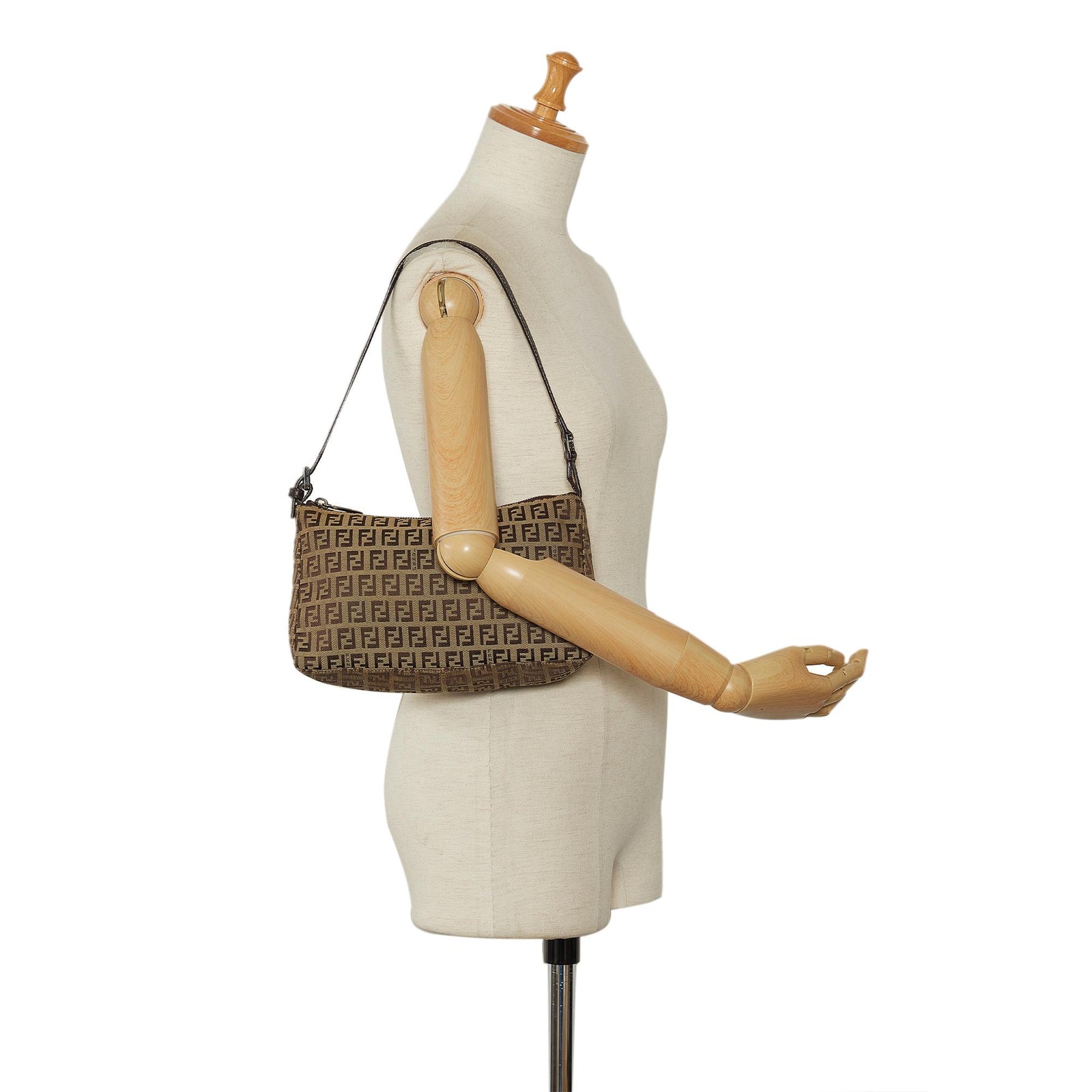 Fendi Zucchino Shoulder Bag SHG w7M4RH LuxeDH