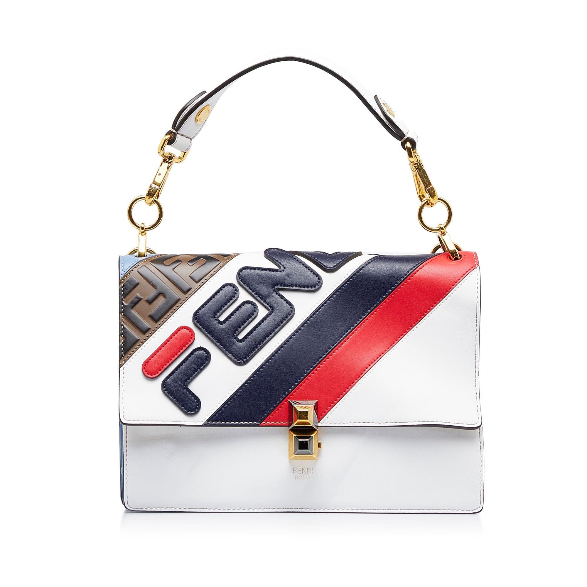 Fendi x FILA Kan I Mania Logo Satchel (SHG-McSL0p)