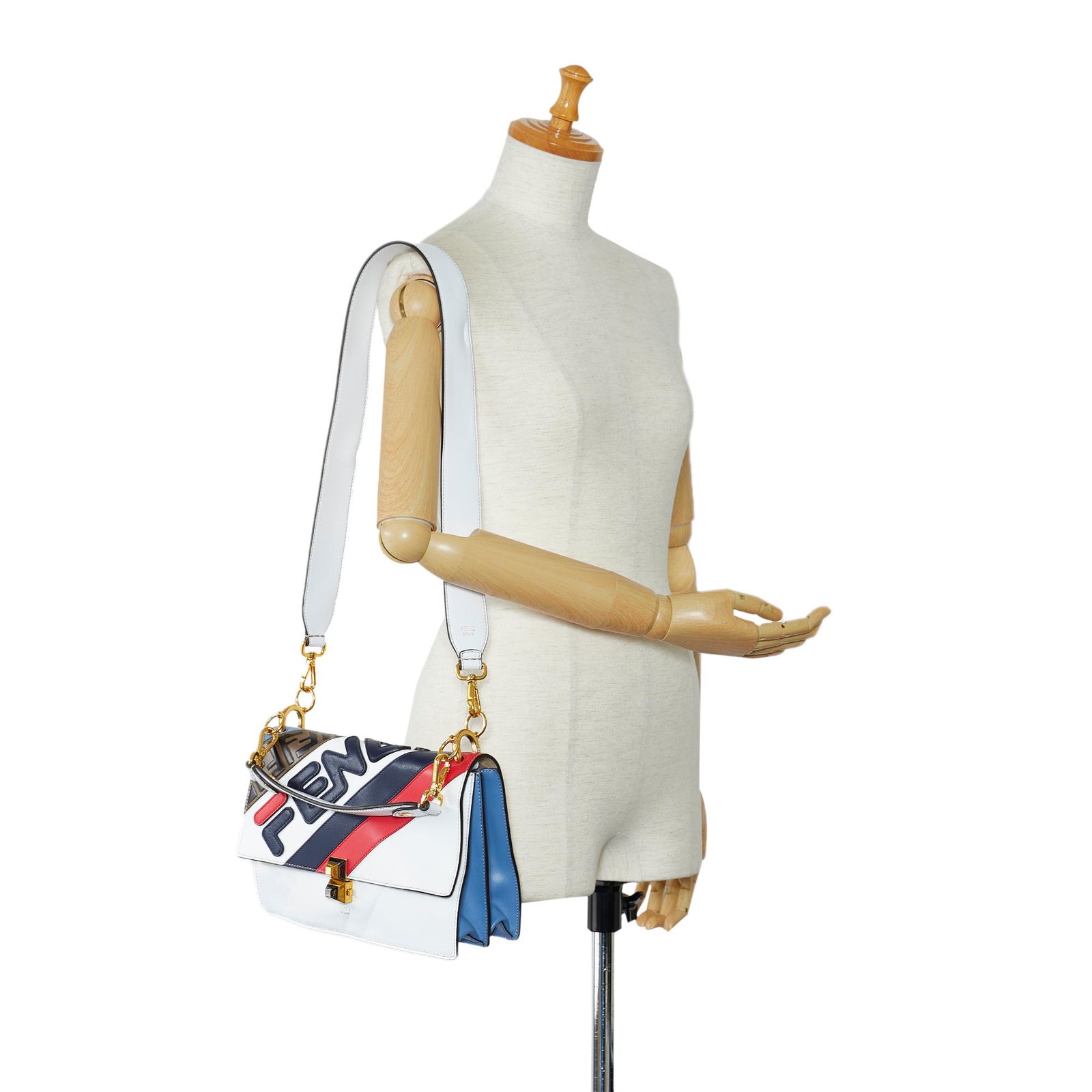 Fendi x FILA Kan I Mania Logo Satchel SHG McSL0p LuxeDH
