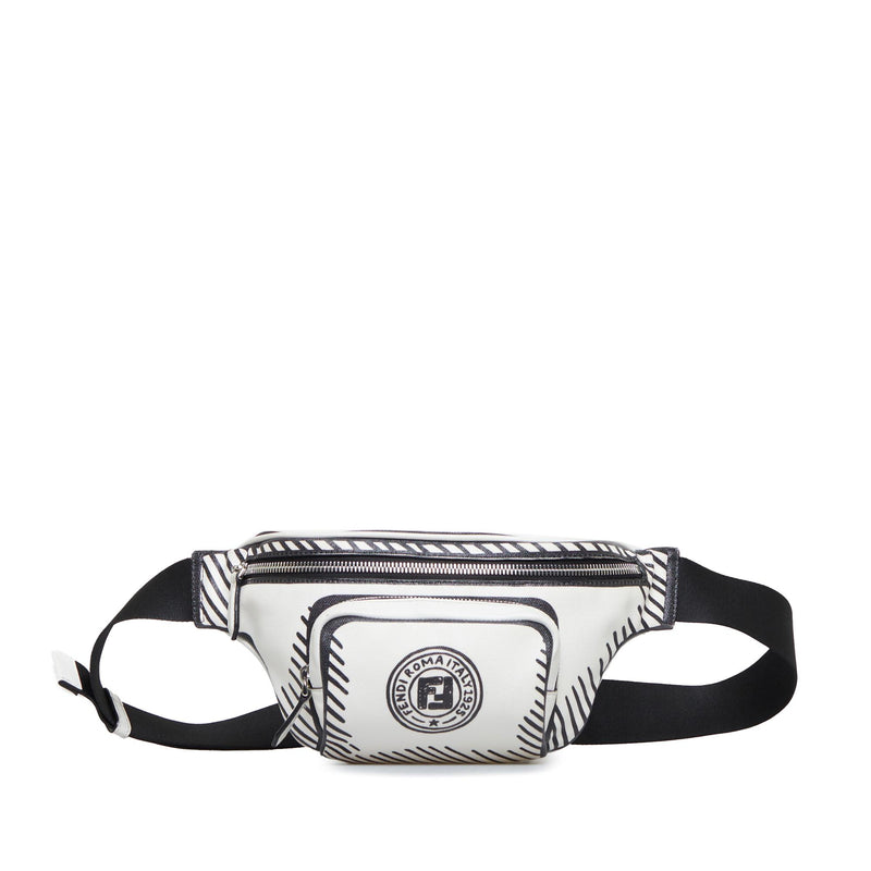 Fendi Ff Logo Print Belt Bag