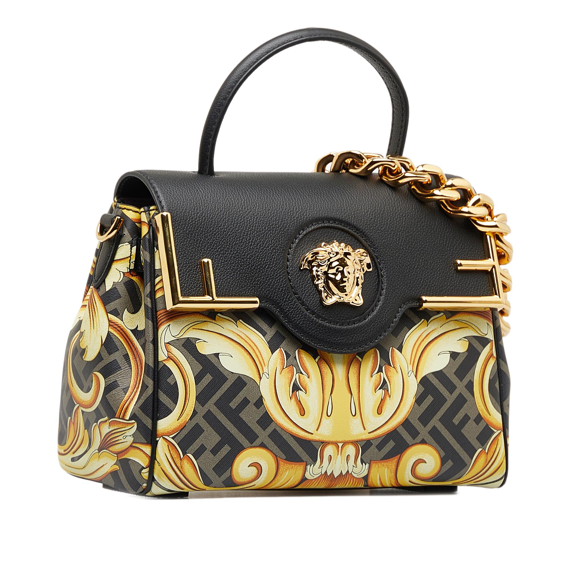 Fendi x Versace Fendace La Medusa Satchel (SHG-TIqNMz) Fendi x Versace Fendace La Medusa Satchel (SHG-TIqNMz)