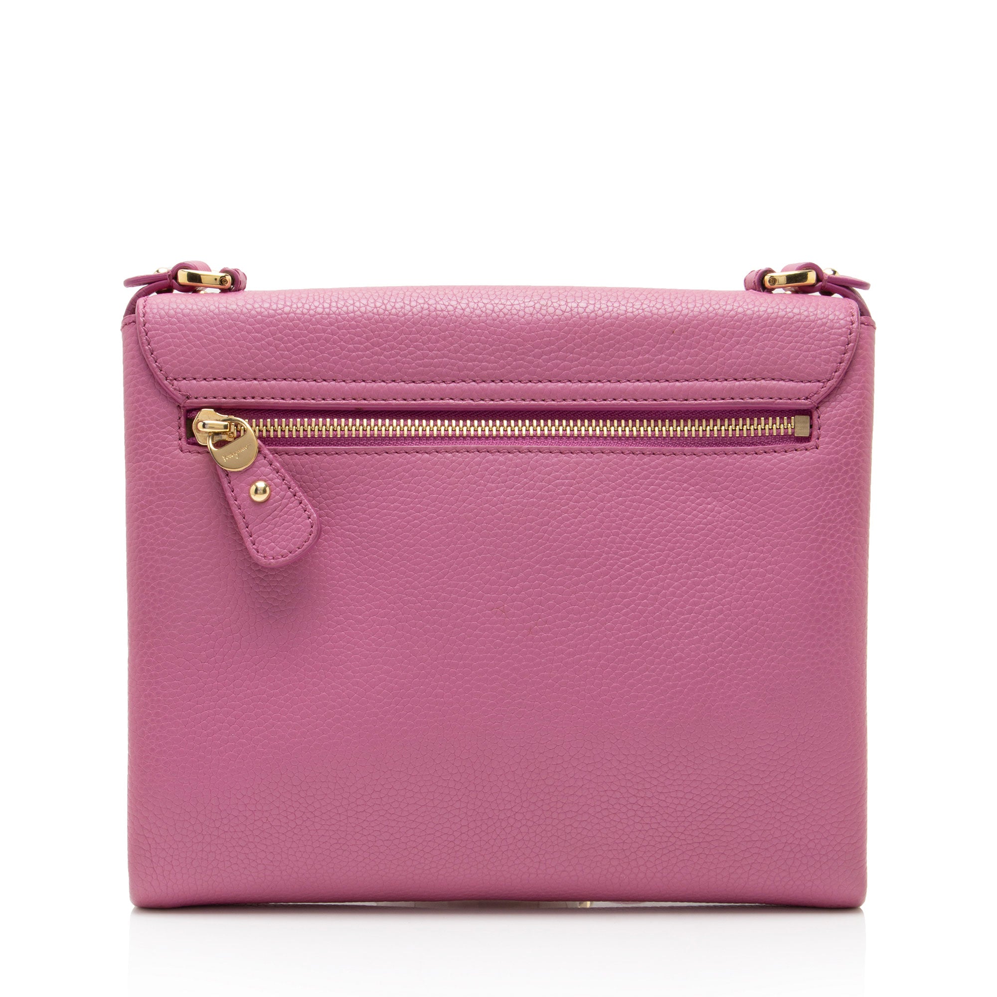 Ferragamo Calfskin Mya Double Lock Crossbody
