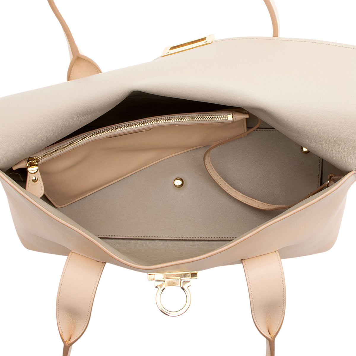 Ferragamo Calfskin Sookie Medium Satchel