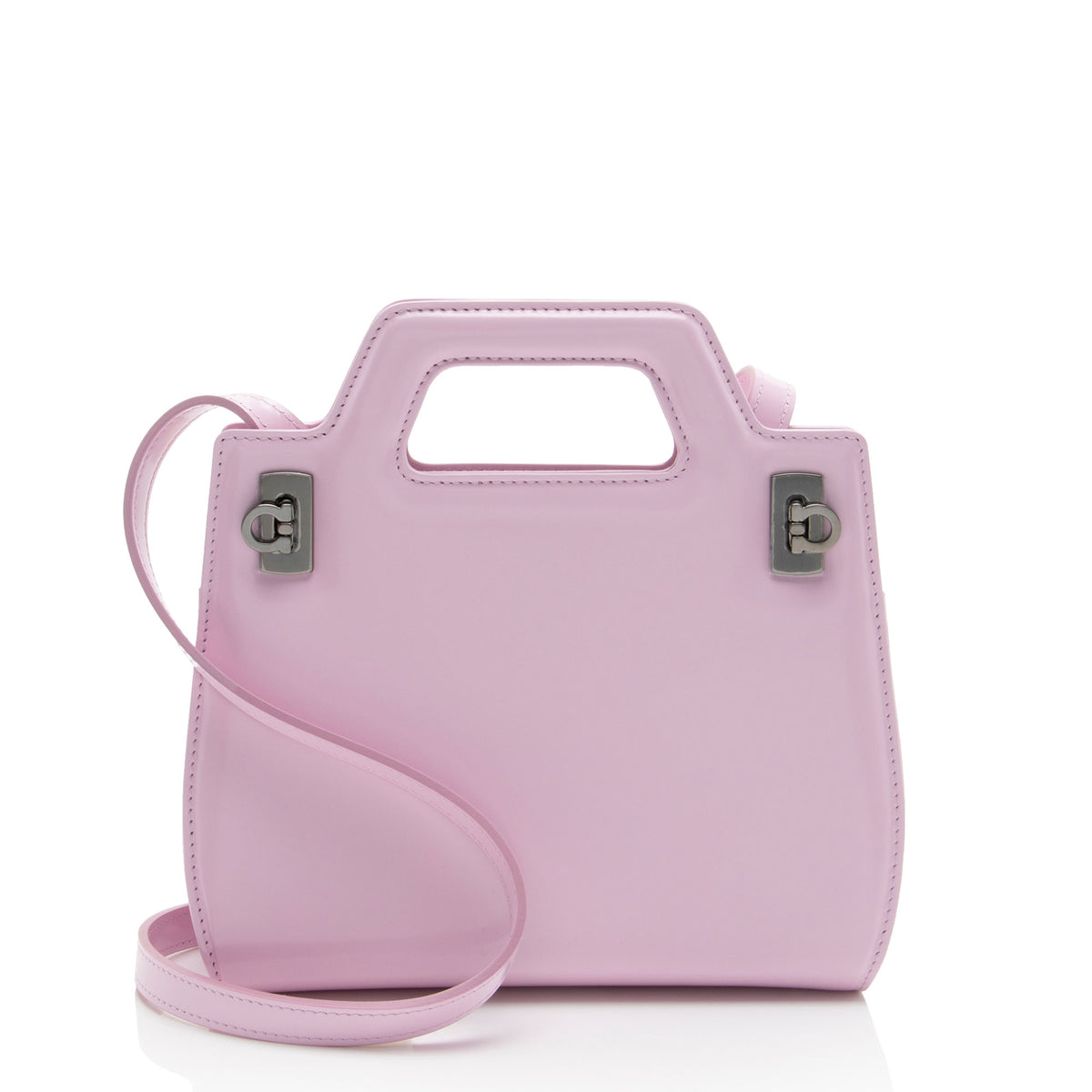 Ferragamo Calfskin Wanda Mini Top Handle