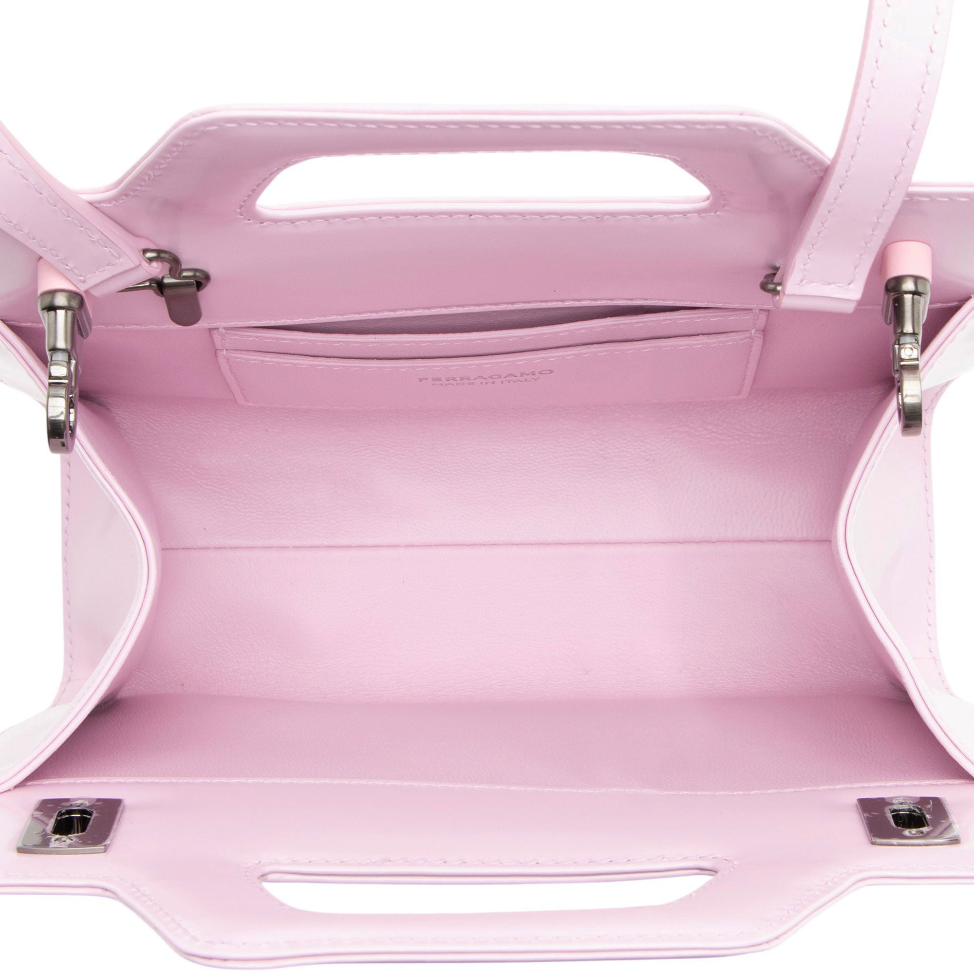 Ferragamo Calfskin Wanda Mini Top Handle